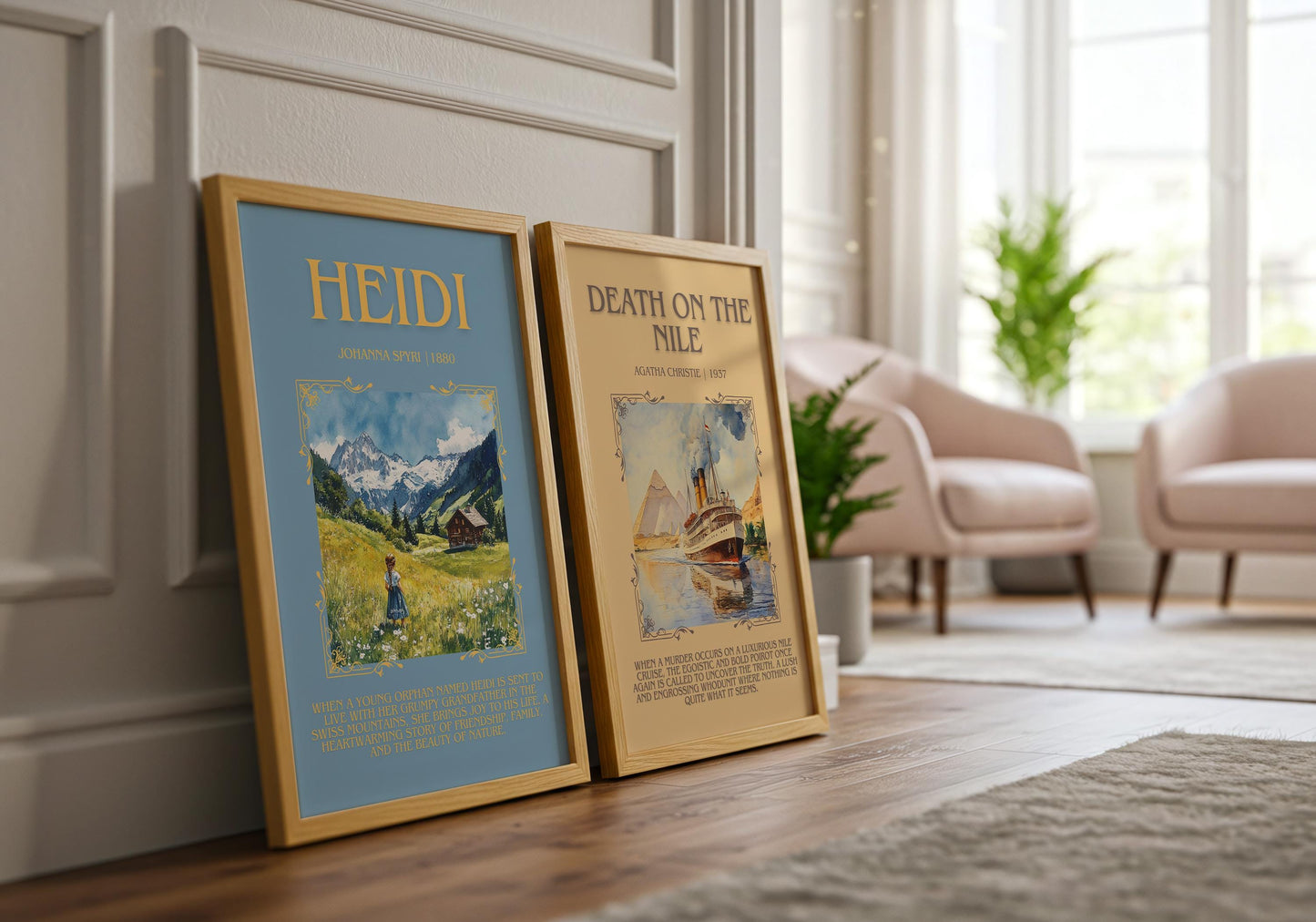 Heidi by Johanna Spyri | Descriptive Book Poster | Blurby