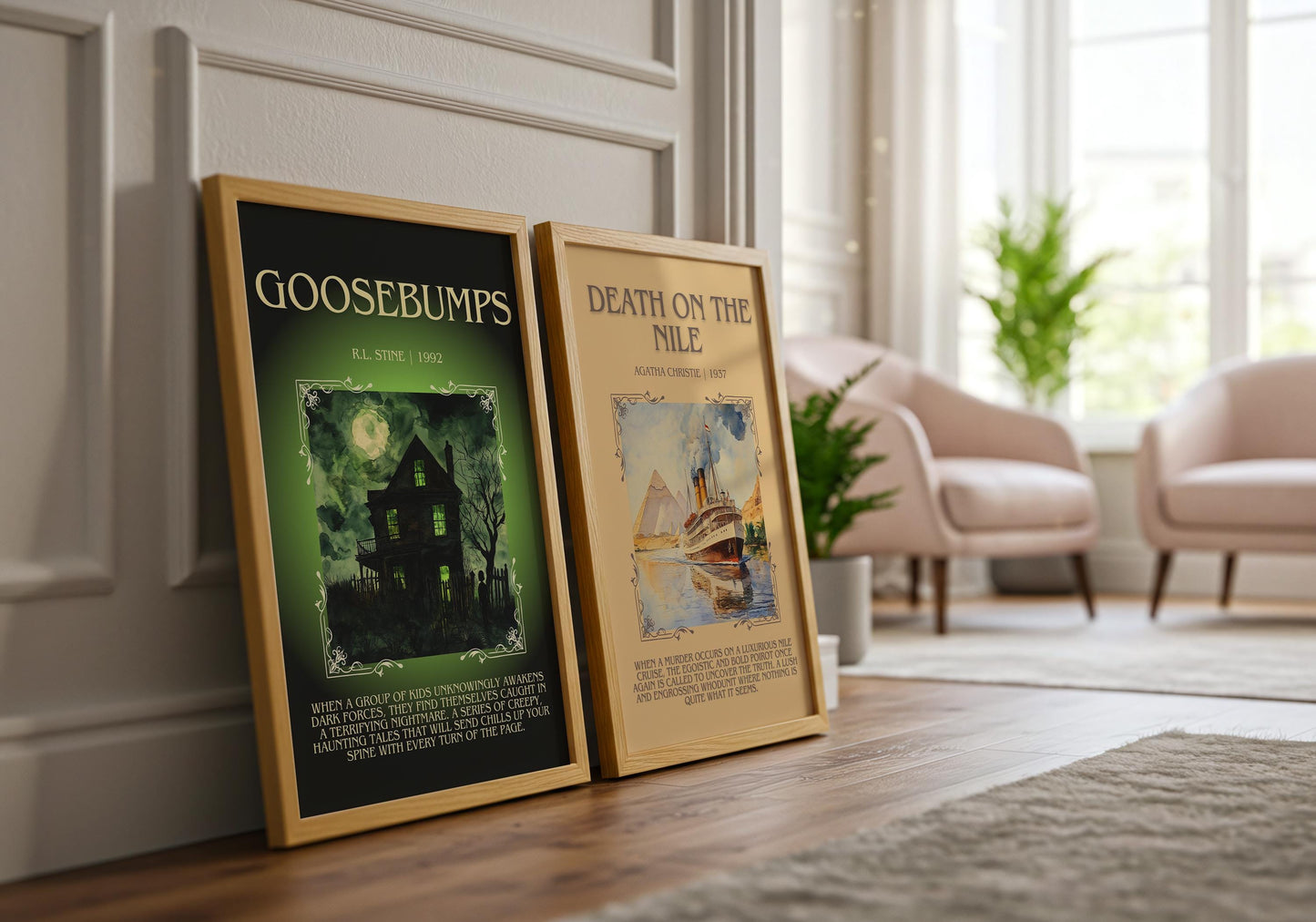 Goosebumps by R.L. Stine | Descriptive Book Poster | Blurby