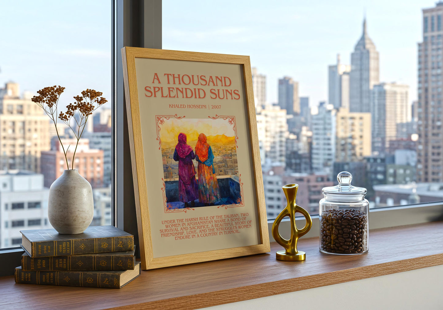 A Thousand Splendid Suns by Khaled Hosseini | Descriptive Book Poster | Blurby