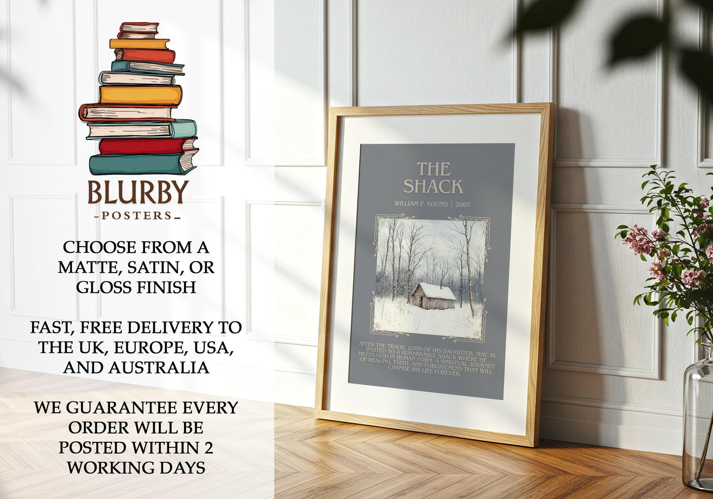 The Shack by William P. Young | Descriptive Book Poster | Blurby