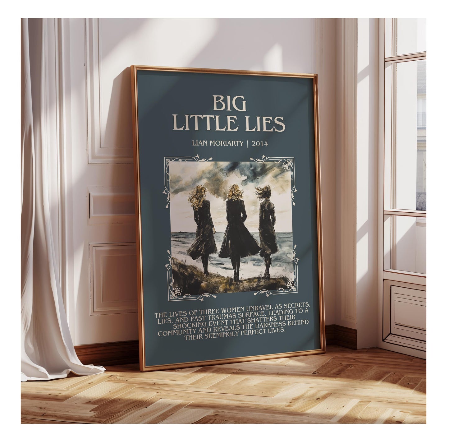 Big Little Lies by Lian Moriarty | Descriptive Book Poster | Blurby