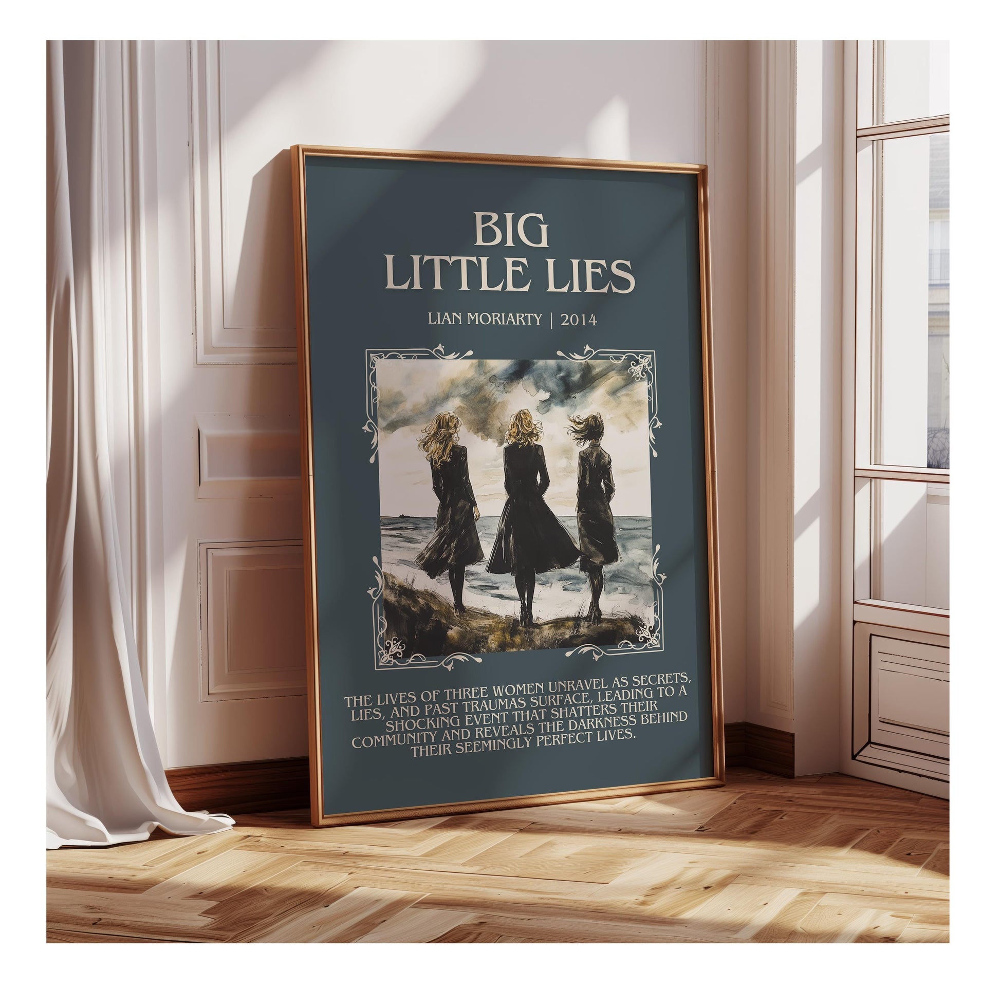 Big Little Lies by Lian Moriarty | Descriptive Book Poster | Blurby