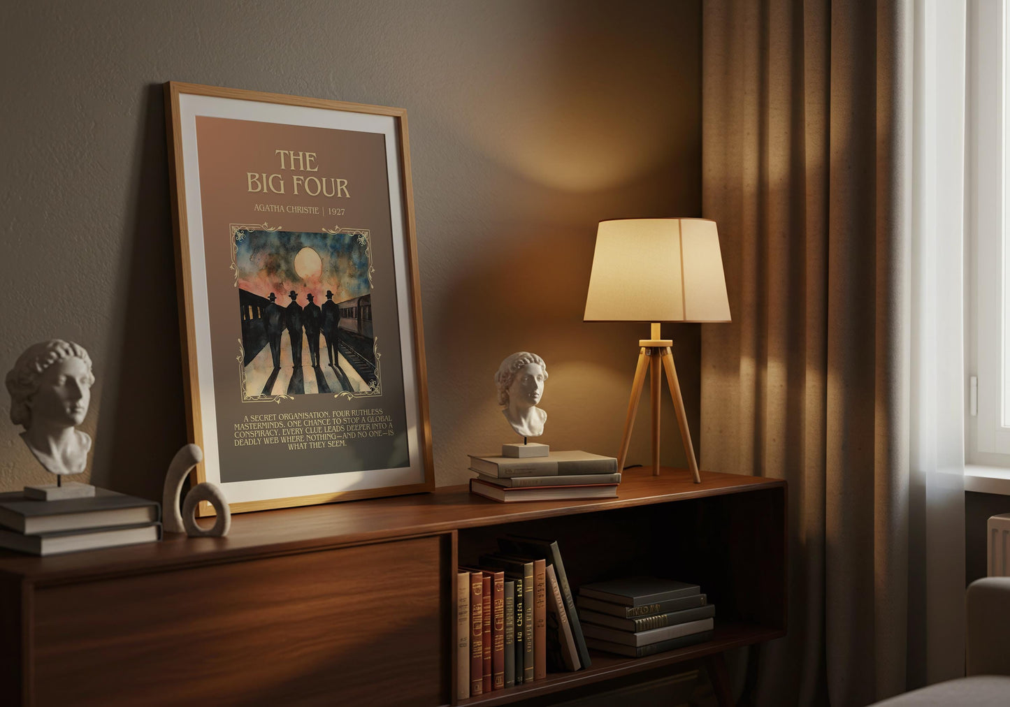 The Big Four by Agatha Christie | Descriptive Book Poster | Blurby