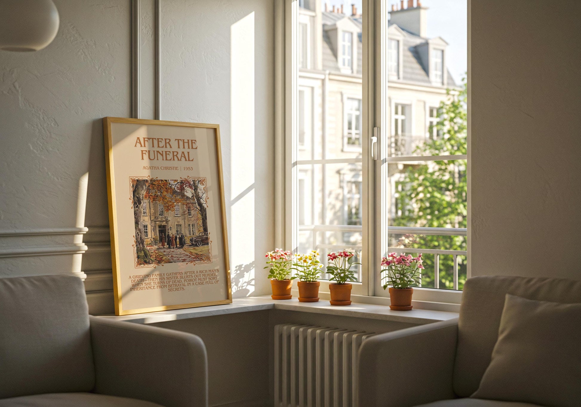 After The Funeral by Agatha Christie | Descriptive Book Poster | Blurby