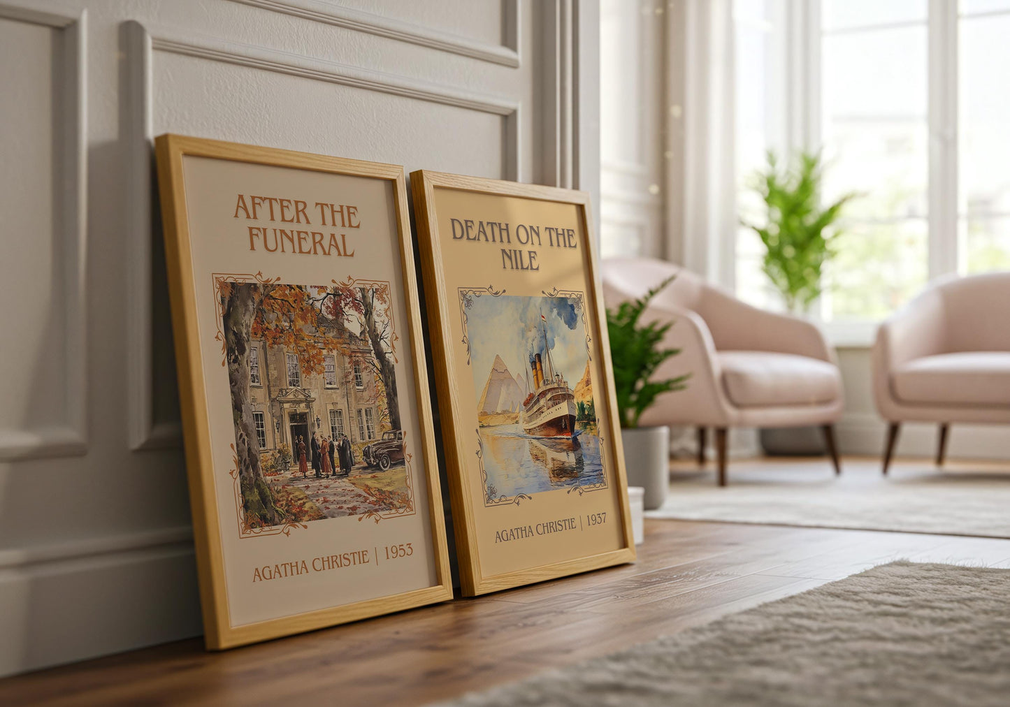 After The Funeral by Agatha Christie | Descriptive Book Poster | Minimalist