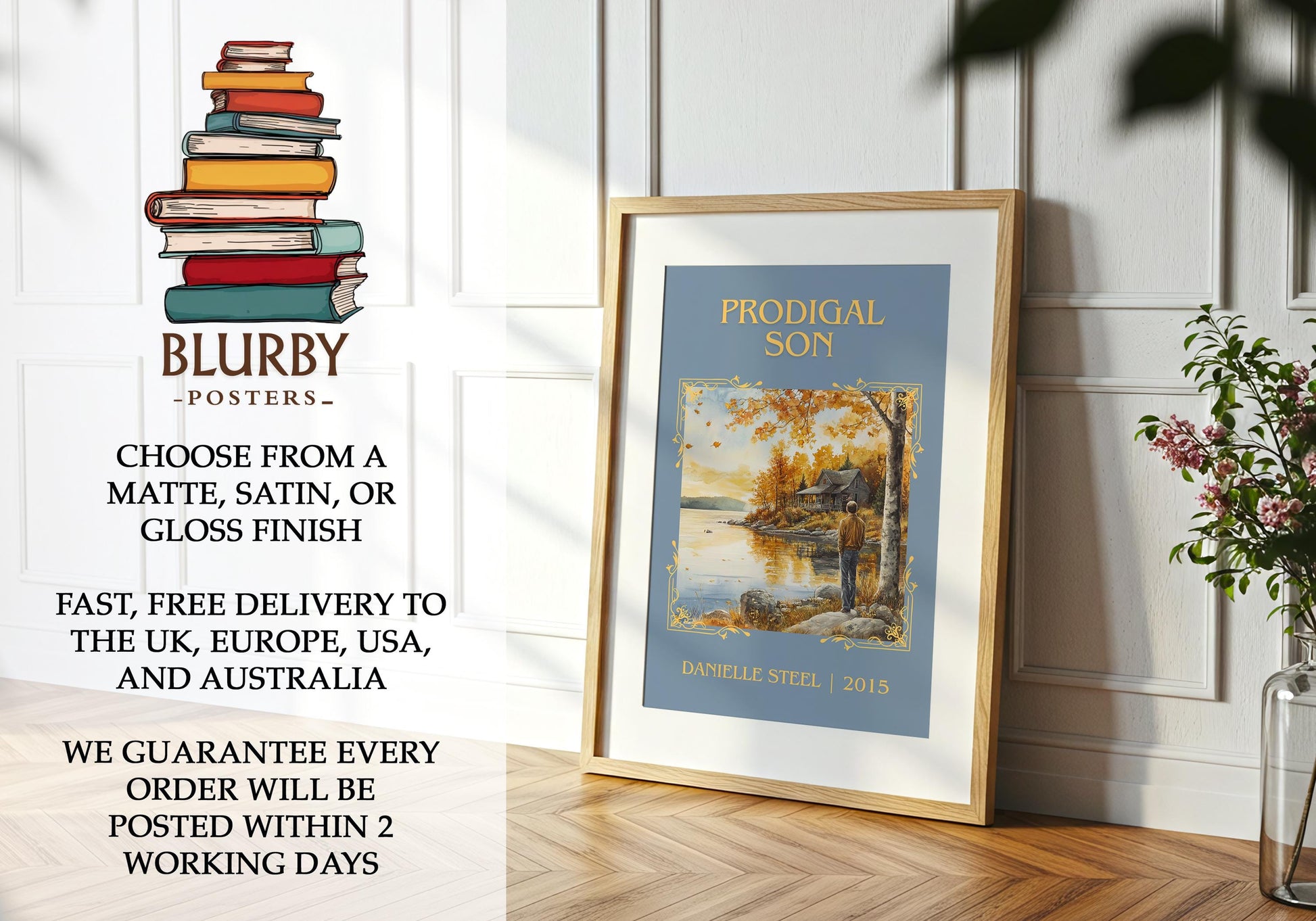 Prodigal Son by Danielle Steel | Descriptive Book Poster | Minimalist