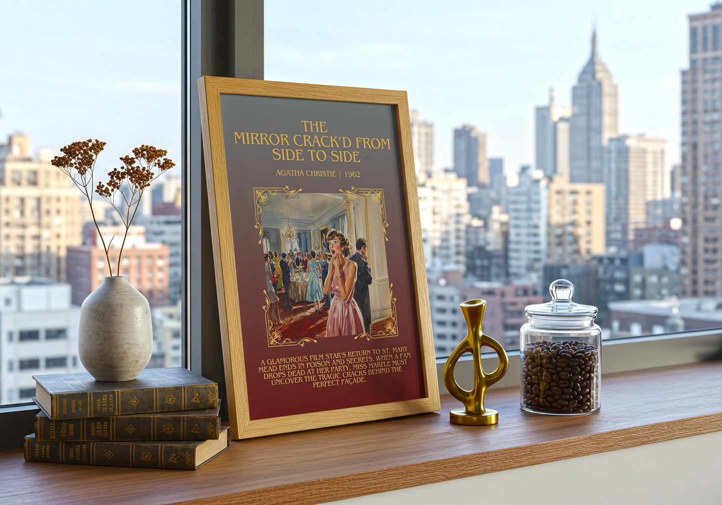 The Mirror Crack'd From Side To Side by Agatha Christie | Descriptive Book Poster | Blurby