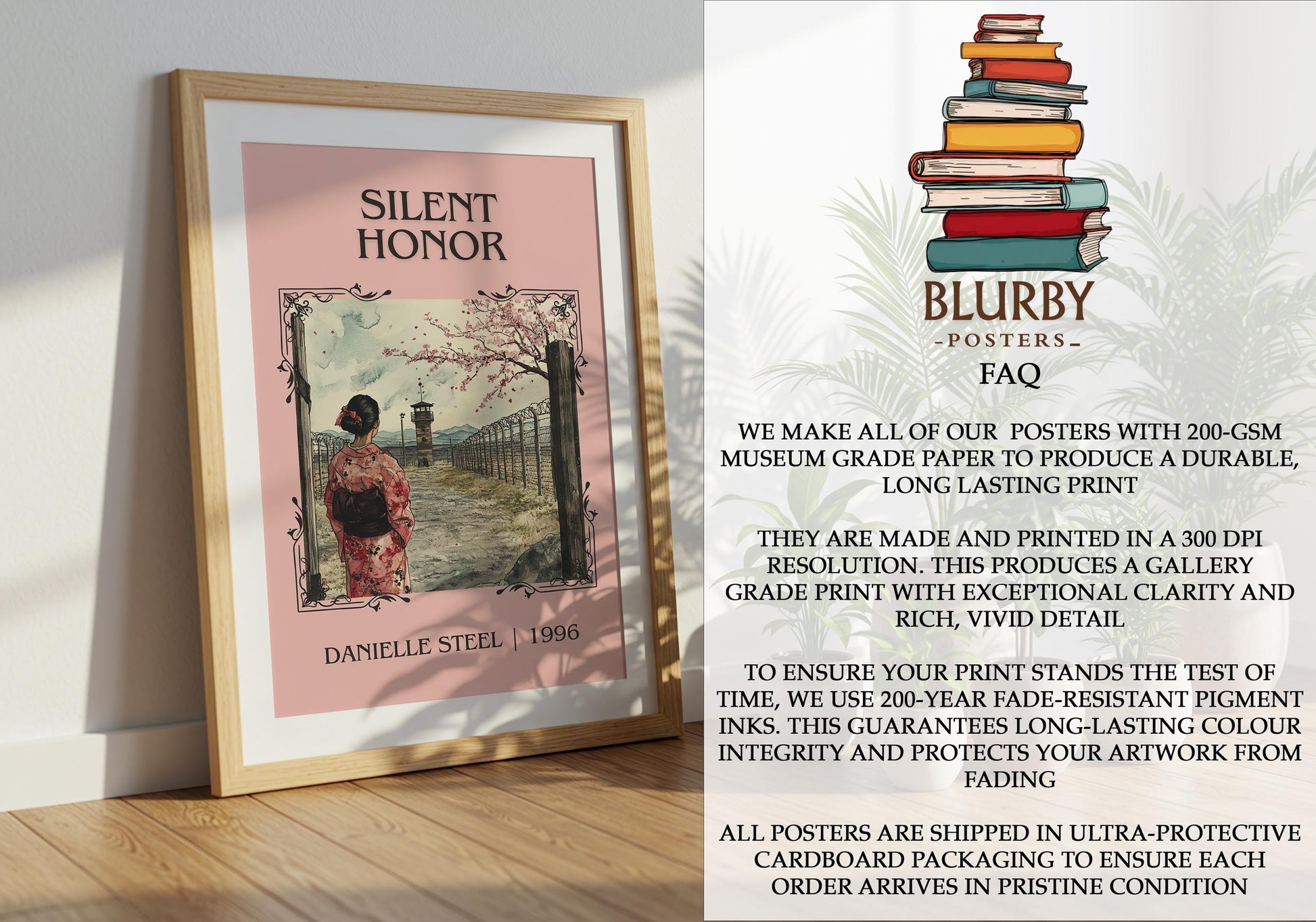 Silent Honor by Danielle Steel | Descriptive Book Poster | Minimalist