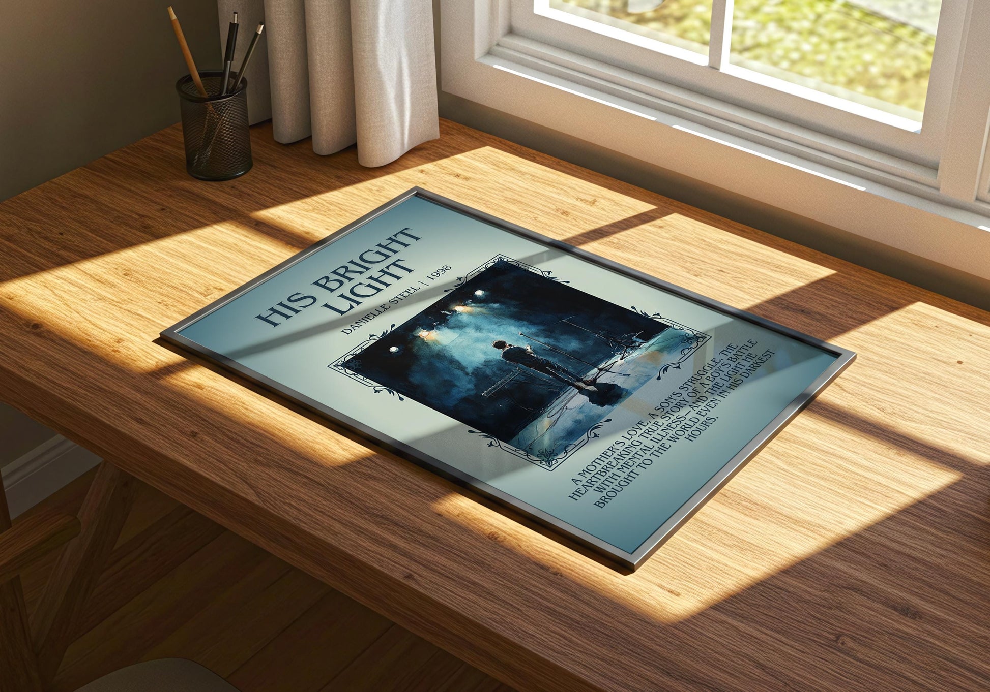 His Bright Light by Danielle Steel | Descriptive Book Poster | Blurby