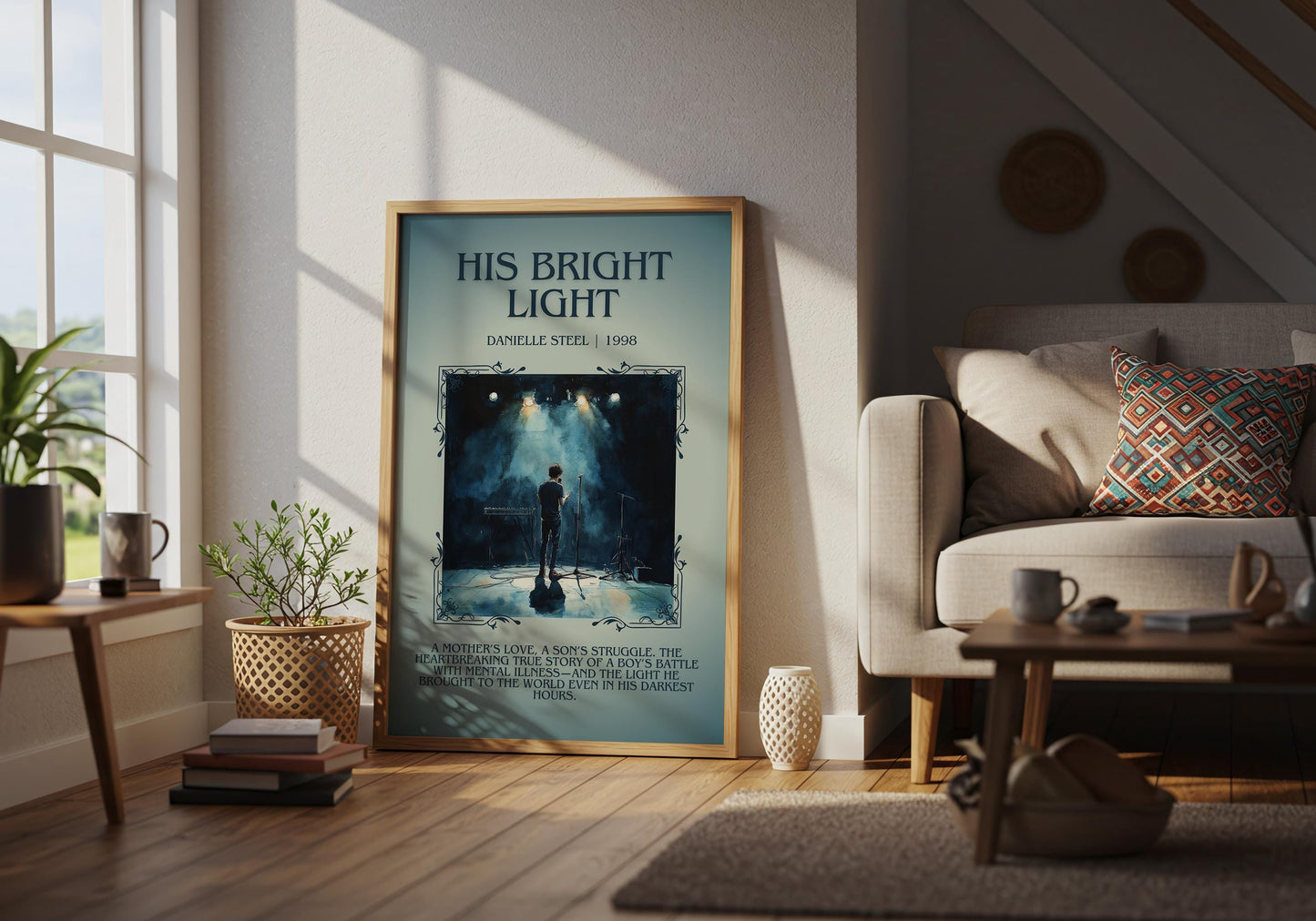 His Bright Light by Danielle Steel | Descriptive Book Poster | Blurby