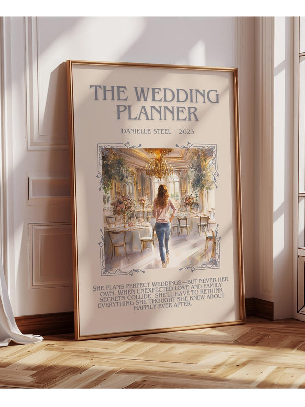 The Wedding Planner minimalist poster paper finish options – matte satin gloss