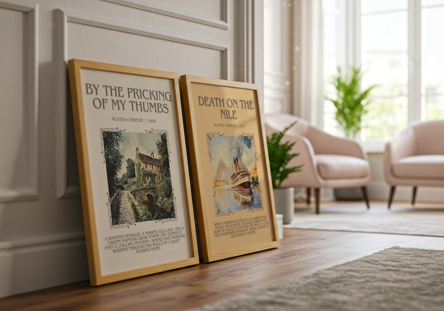 By The Pricking Of My Thumbs by Agatha Christie | Descriptive Book Poster | Blurby