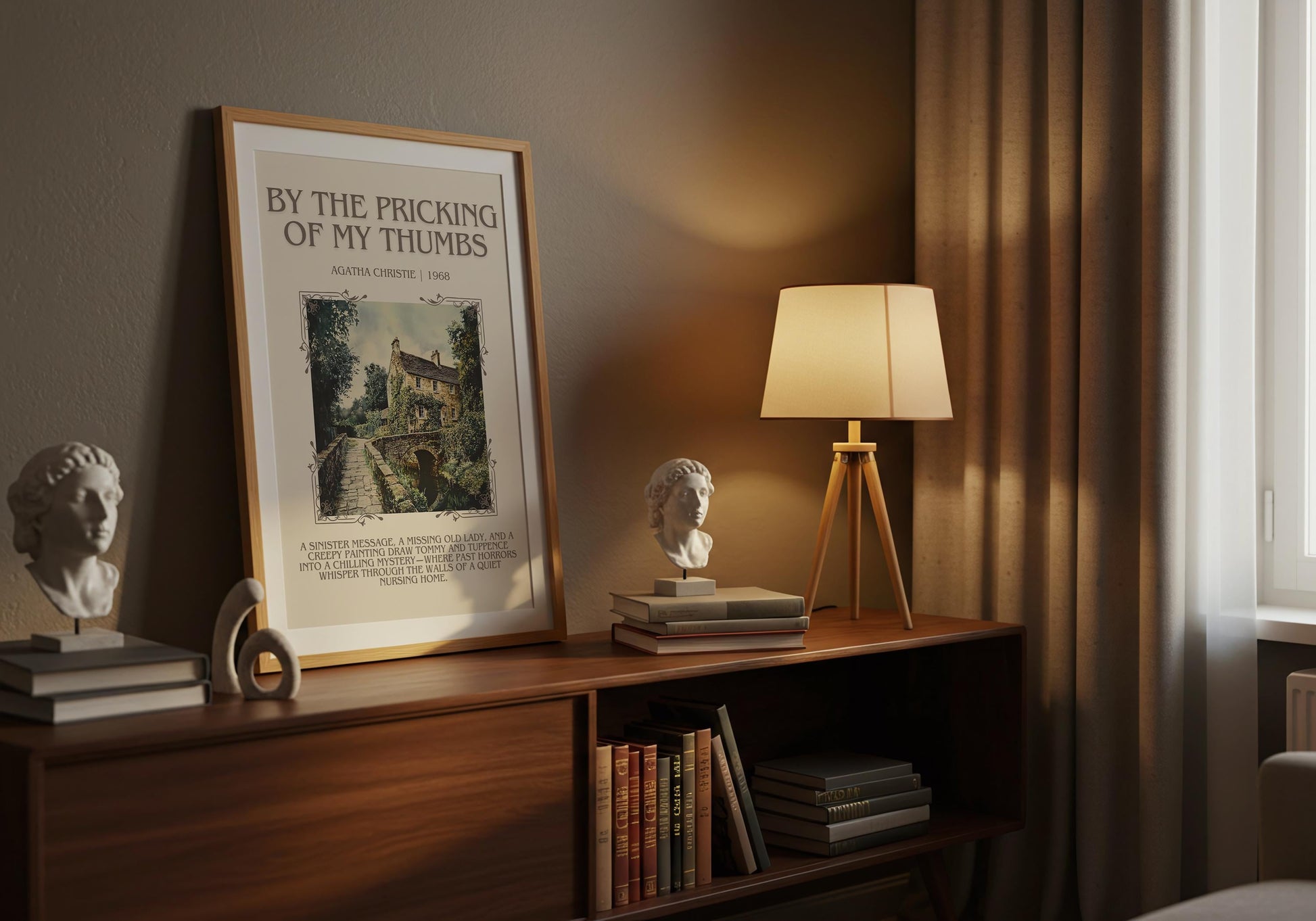 By The Pricking Of My Thumbs by Agatha Christie | Descriptive Book Poster | Blurby