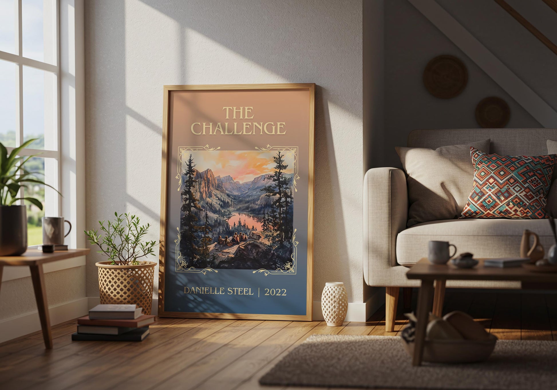 The Challenge by Danielle Steel | Descriptive Book Poster | Minimalist