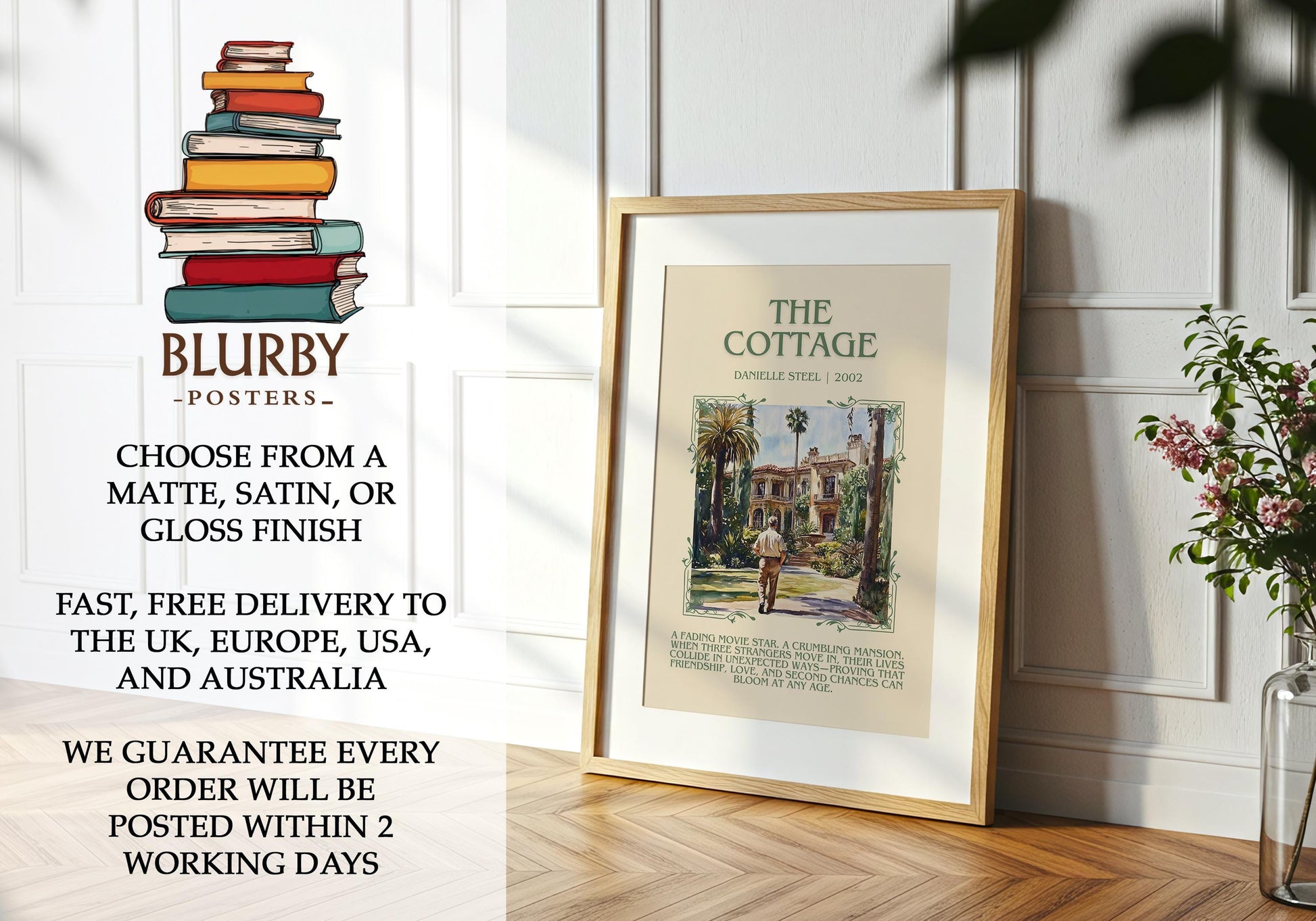 The Cottage by Danielle Steel | Descriptive Book Poster | Blurby