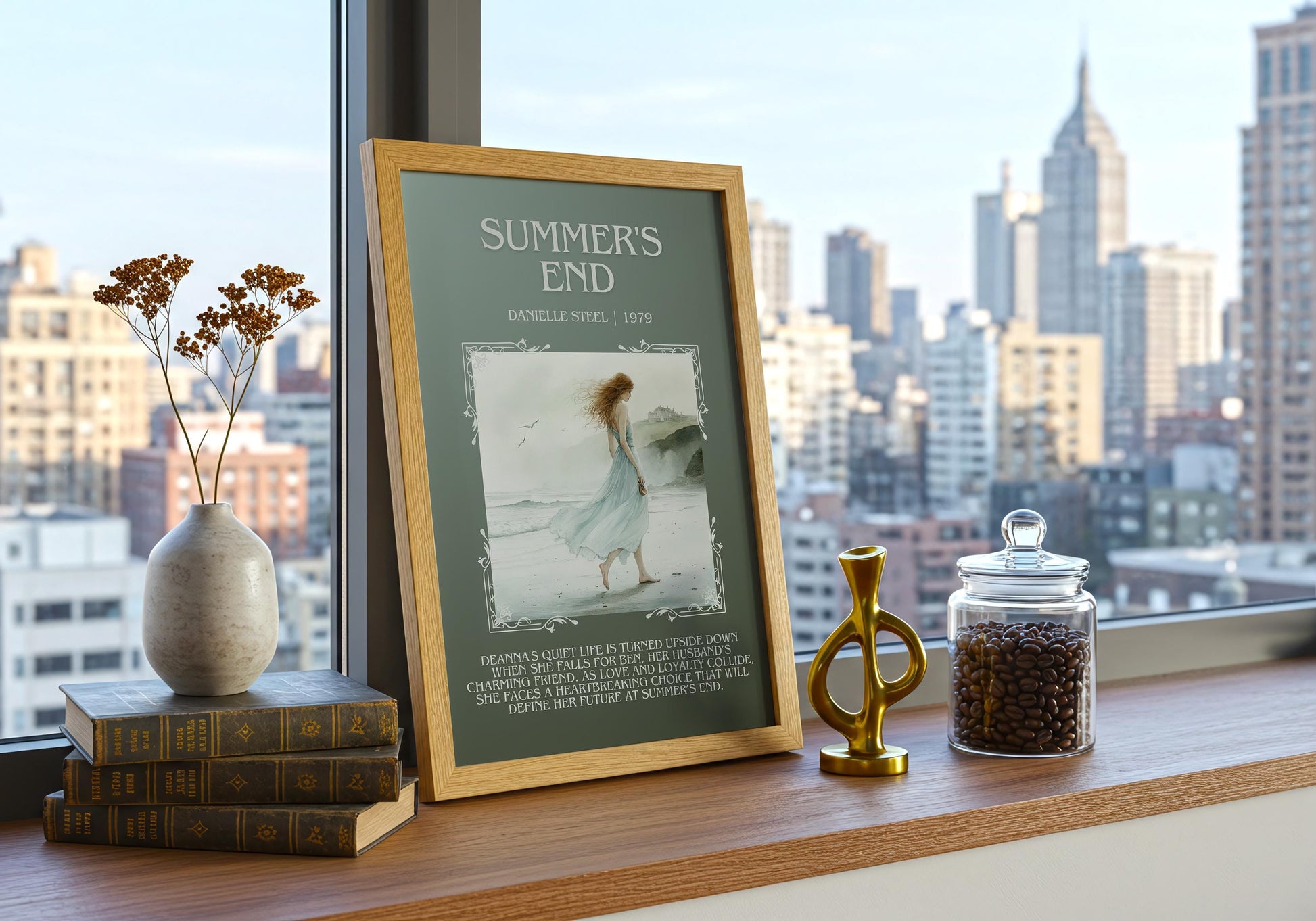 Summer's End by Danielle Steel | Descriptive Book Poster | Blurby