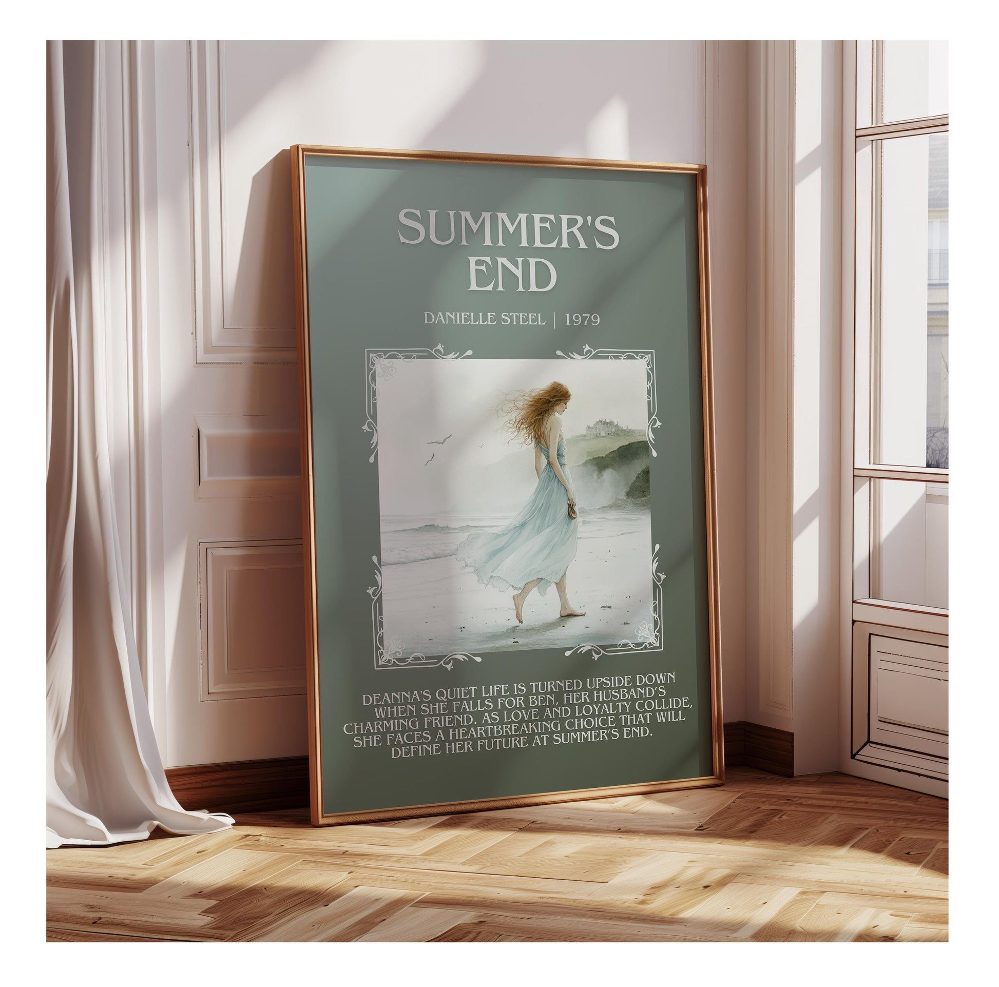 Summer's End by Danielle Steel | Descriptive Book Poster | Blurby