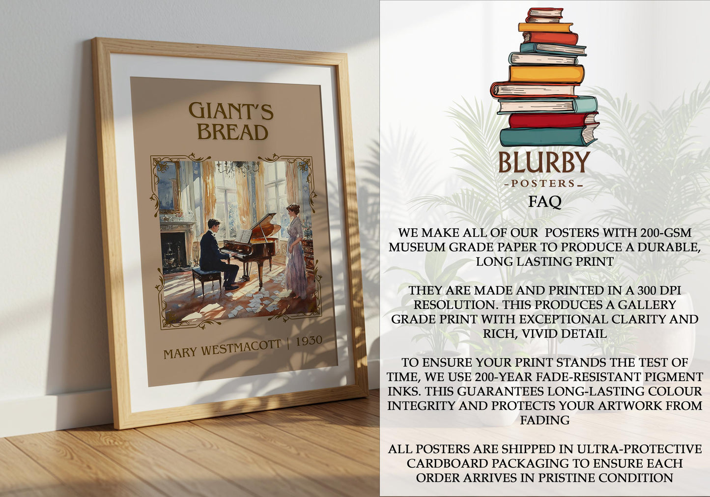 Giant's Bread by Mary Westmacott | Descriptive Book Poster | Minimalist