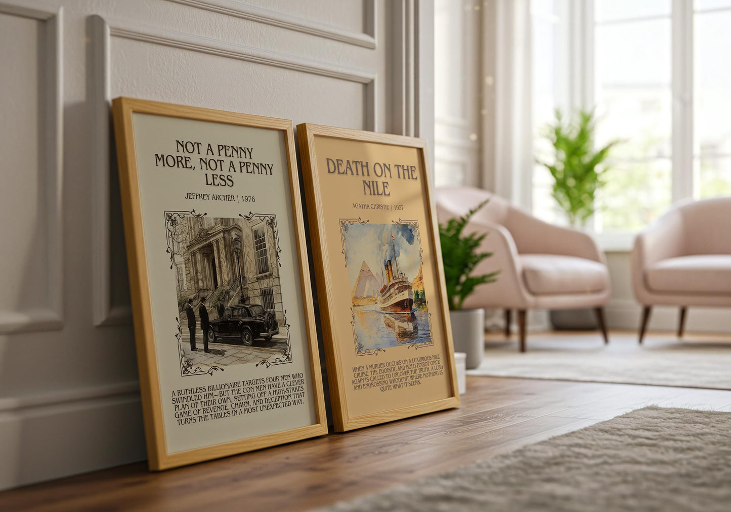 Not A Penny More, Not A Penny Less by Jeffrey Archer | Descriptive Book Poster | Blurby