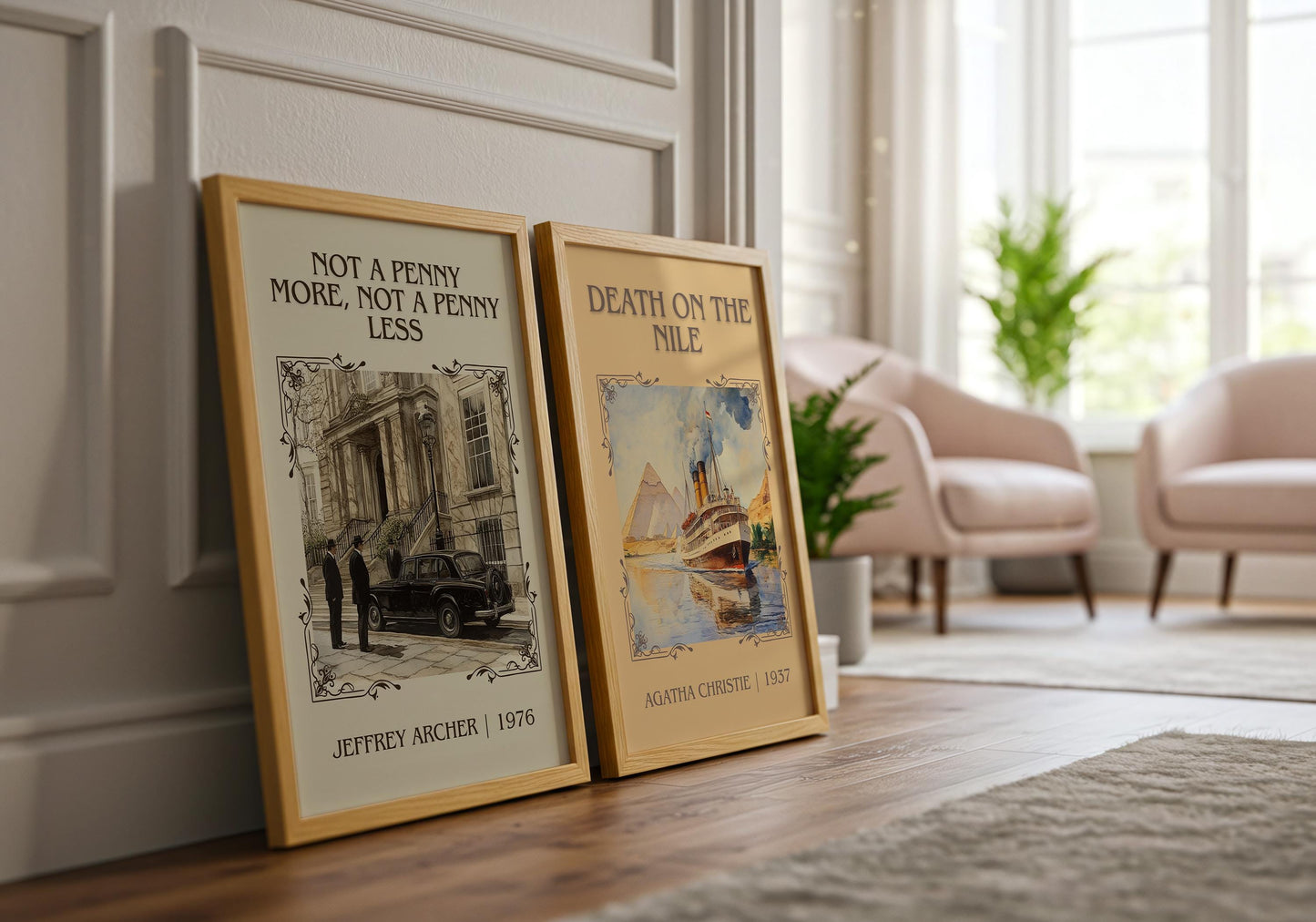 Not A Penny More, Not A Penny Less by Jeffrey Archer | Descriptive Book Poster | Minimalist