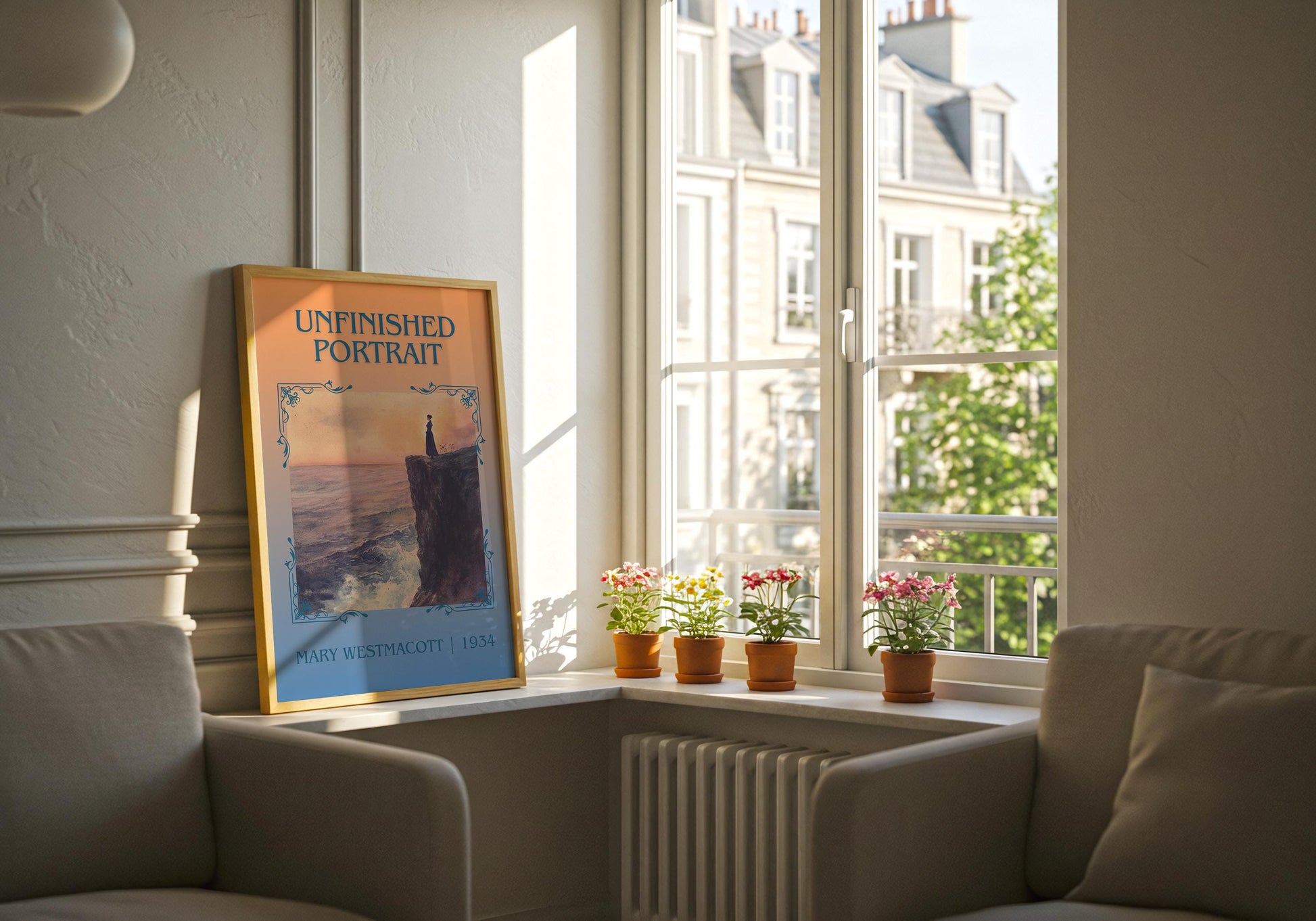 Unfinished Portrait by Mary Westmacott | Descriptive Book Poster | Minimalist