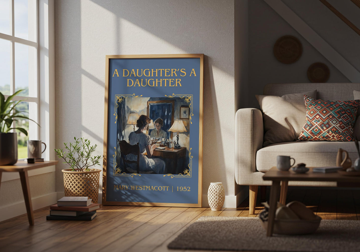 A Daughter's A Daughter by Mary Westmacott | Descriptive Book Poster | Minimalist