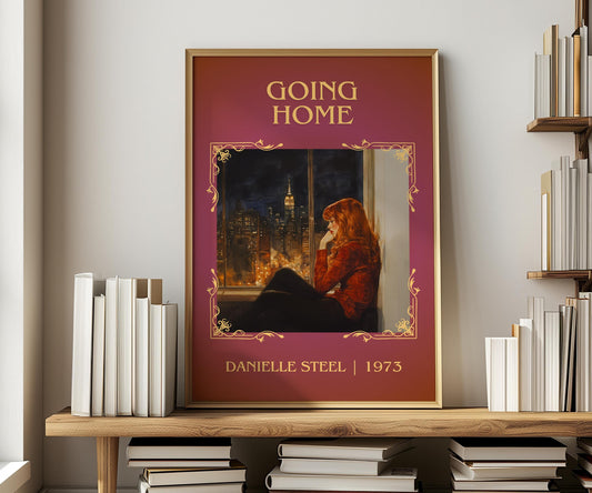 Going Home by Danielle Steel | Descriptive Book Poster | Minimalist