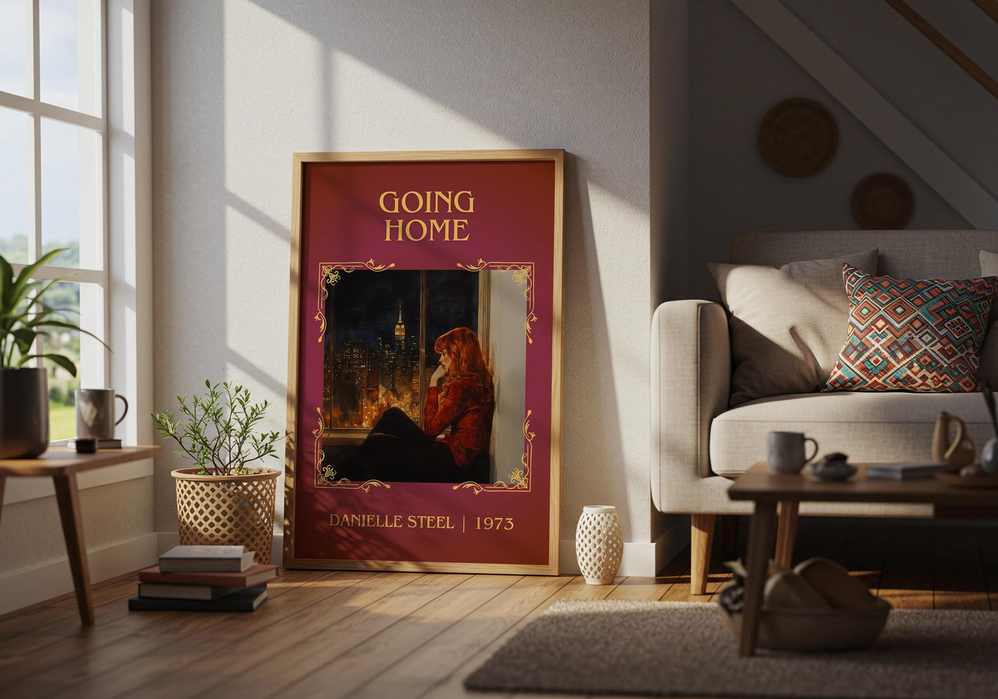 Going Home by Danielle Steel | Descriptive Book Poster | Minimalist