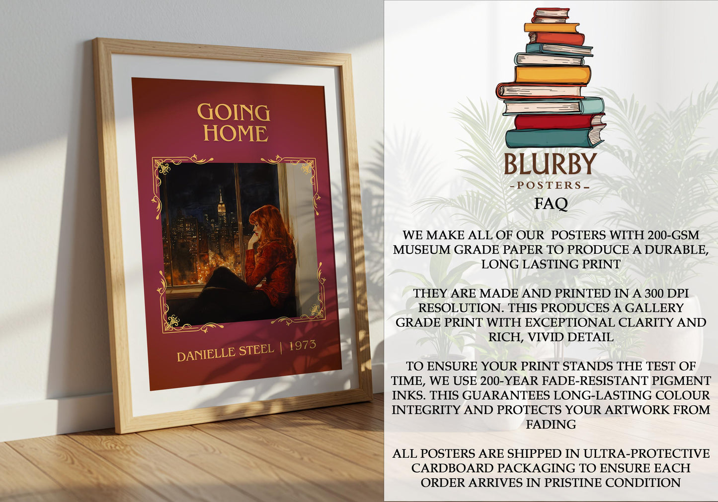 Going Home by Danielle Steel | Descriptive Book Poster | Minimalist