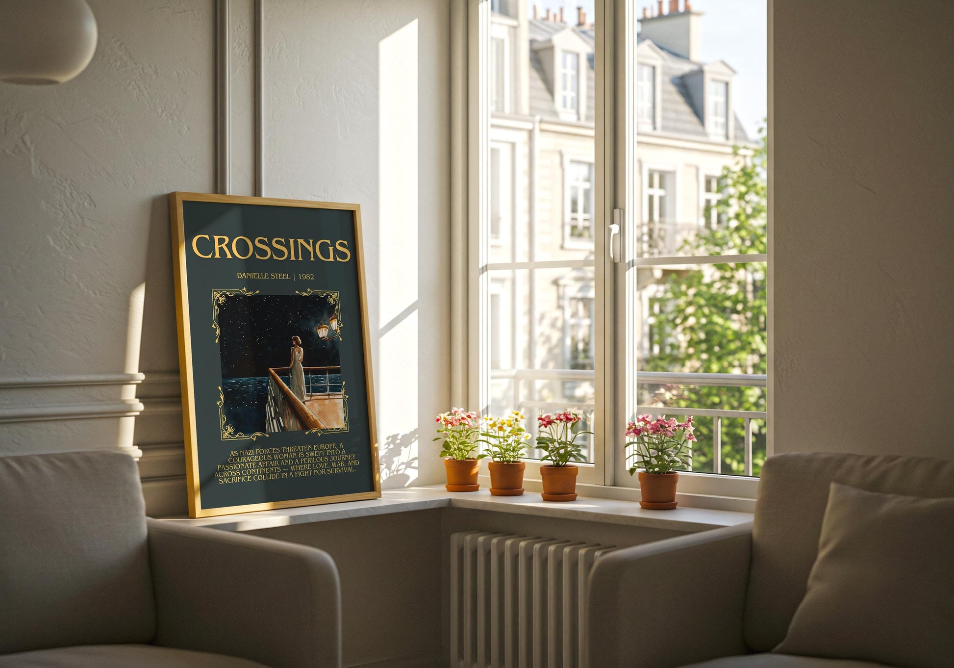 Crossings by Danielle Steel | Descriptive Book Poster | Blurby