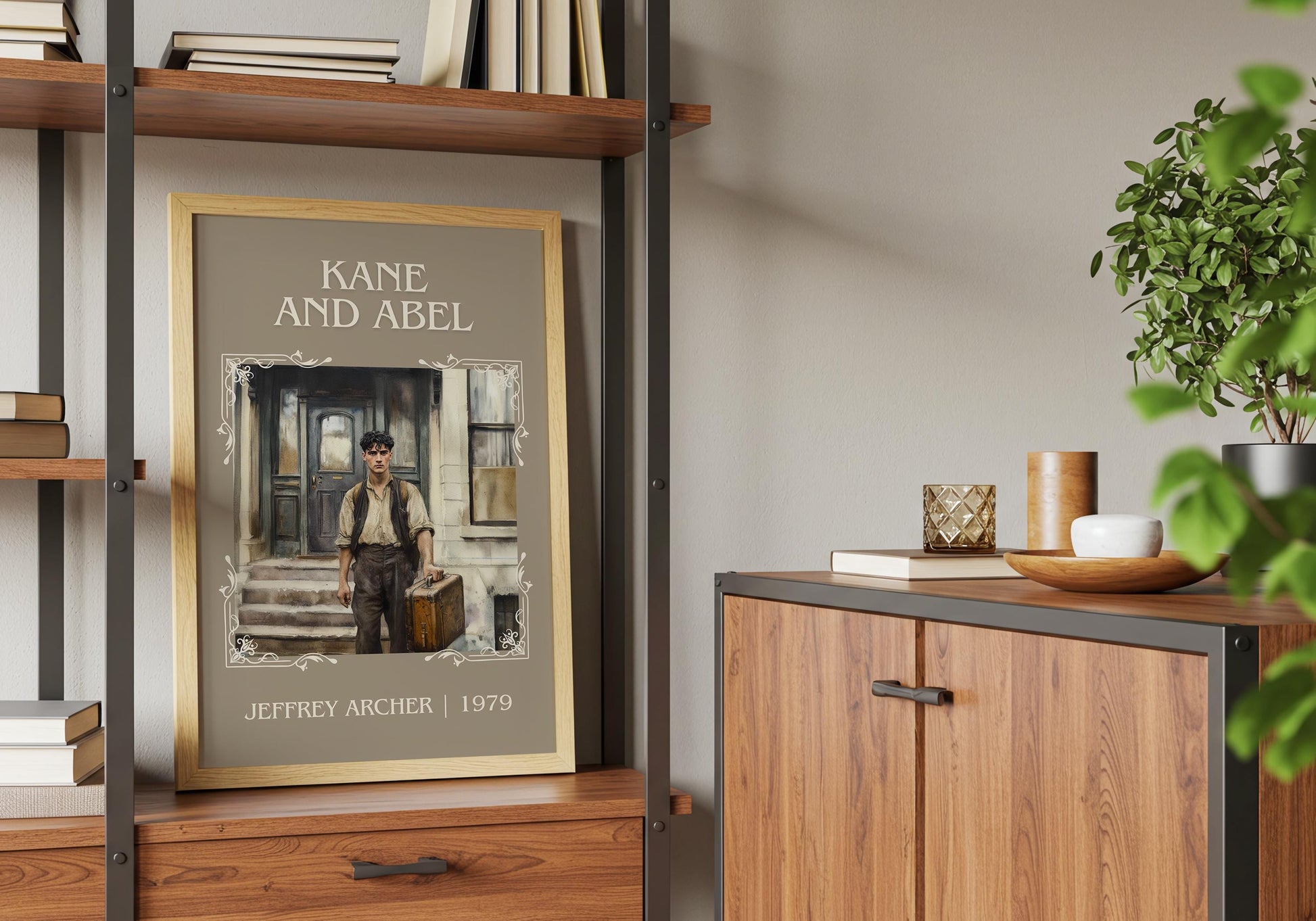 Kane And Abel by Jeffrey Archer | Descriptive Book Poster | Minimalist