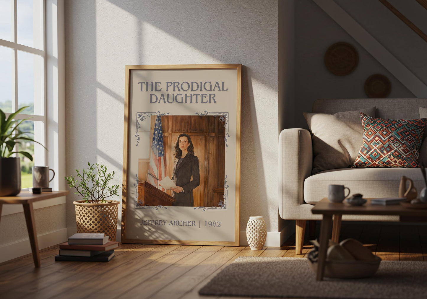 The Prodigal Daughter by Jeffrey Archer | Descriptive Book Poster | Minimalist