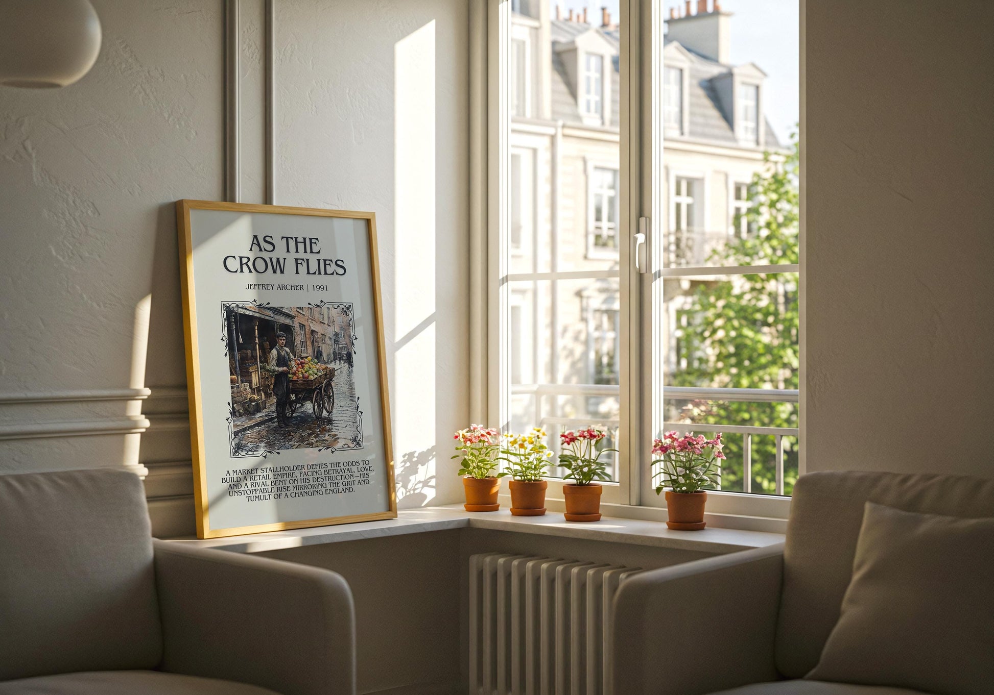 As The Crow Flies by Jeffrey Archer | Descriptive Book Poster | Blurby