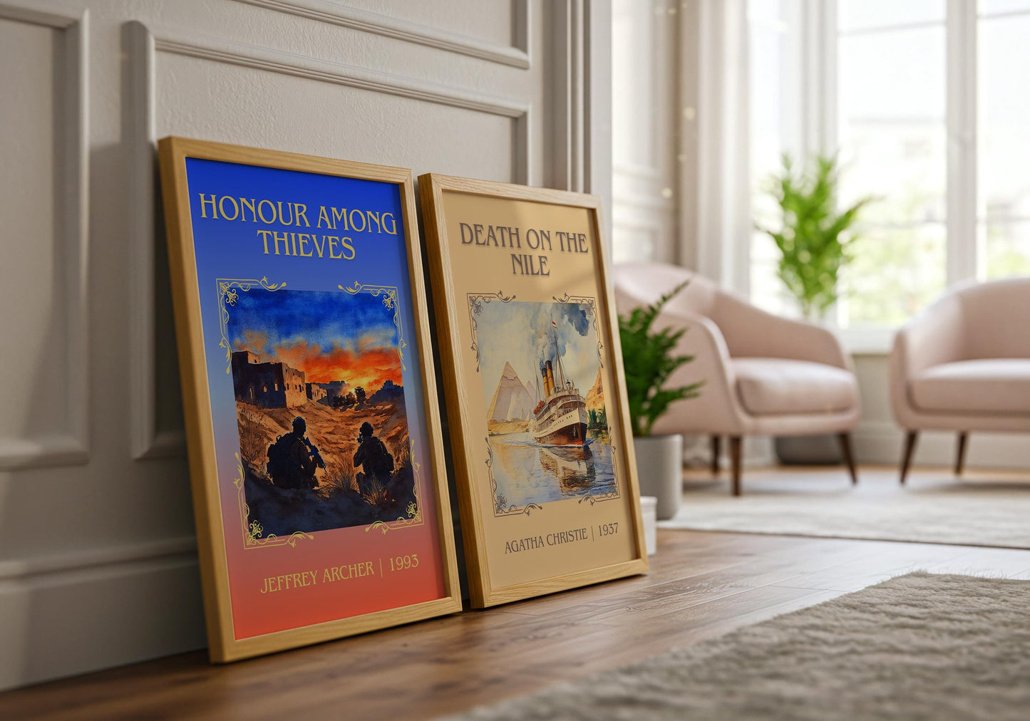 Honour Among Thieves by Jeffrey Archer | Descriptive Book Poster | Minimalist