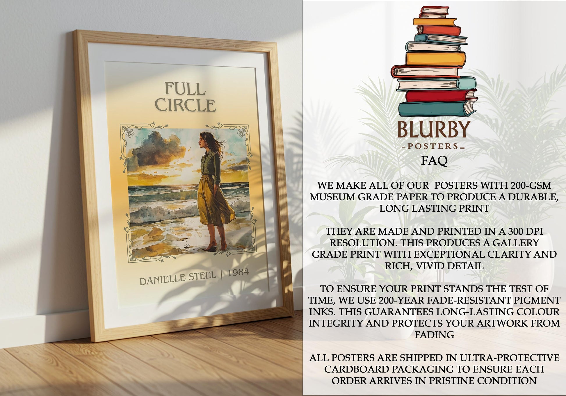 Full Circle by Danielle Steel | Descriptive Book Poster | Minimalist