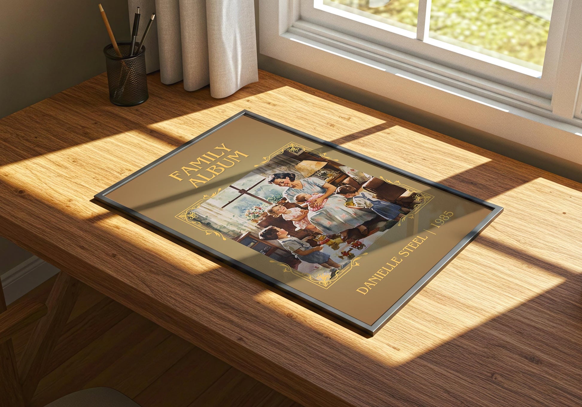 Family Album by Danielle Steel | Descriptive Book Poster | Minimalist