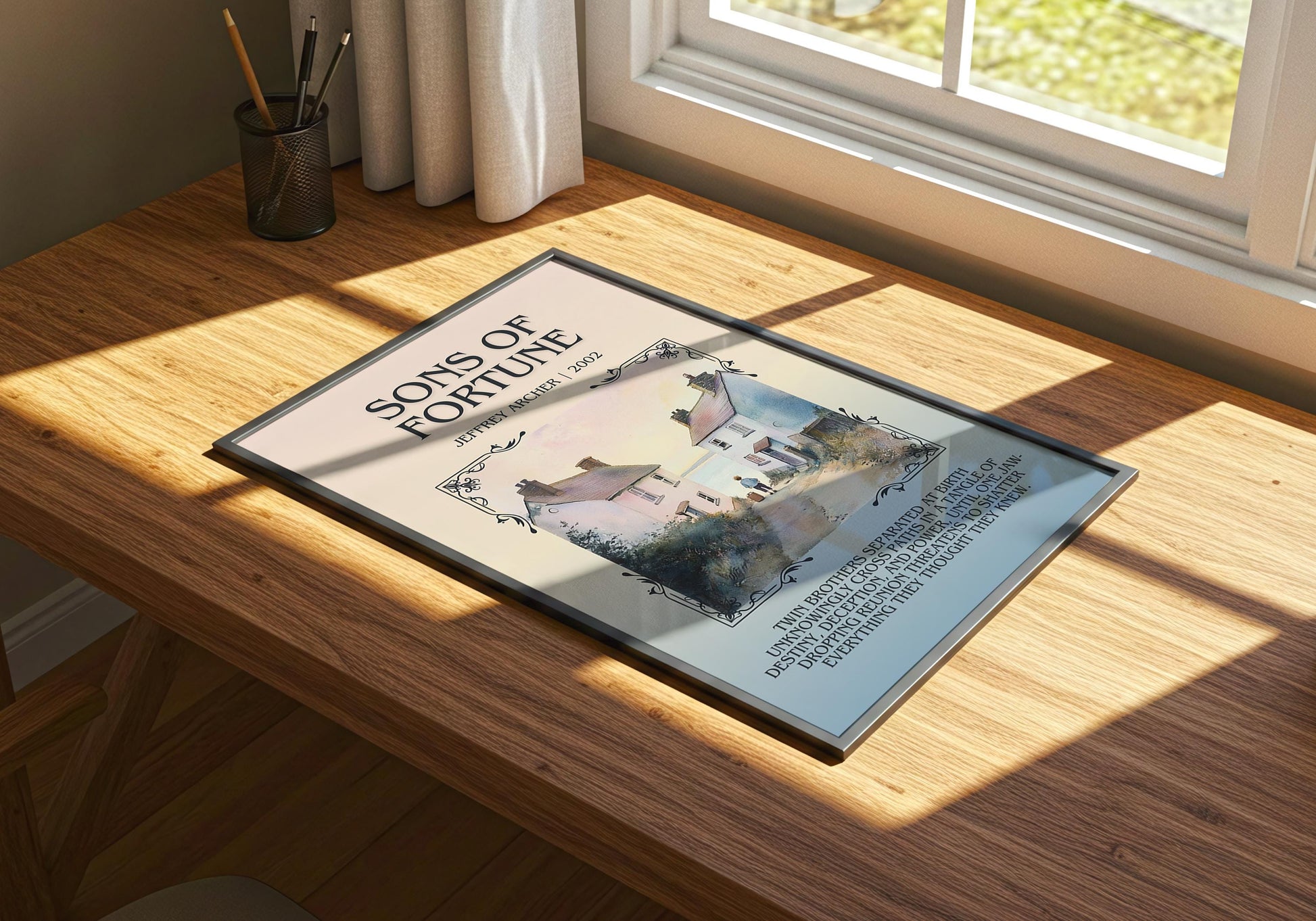 Sons Of Fortune by Jeffrey Archer | Descriptive Book Poster | Blurby