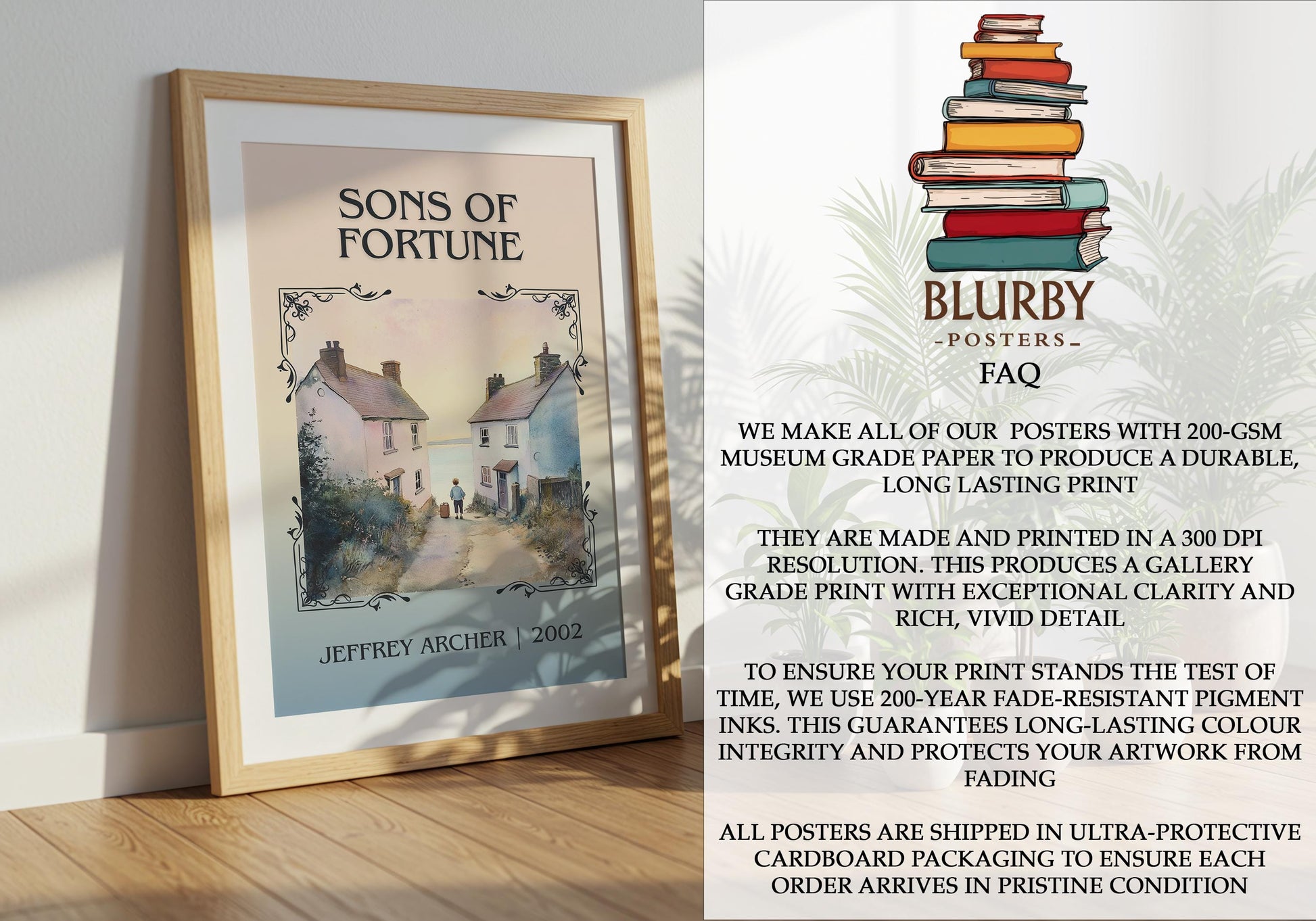 Sons Of Fortune by Jeffrey Archer | Descriptive Book Poster | Minimalist