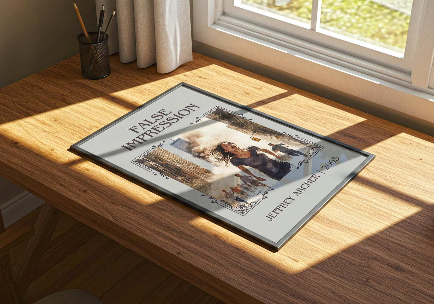 False Impression by Jeffrey Archer | Descriptive Book Poster | Minimalist