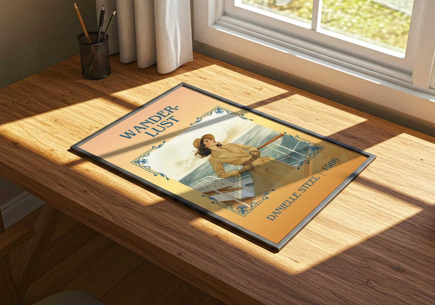 Wanderlust by Danielle Steel | Descriptive Book Poster | Minimalist