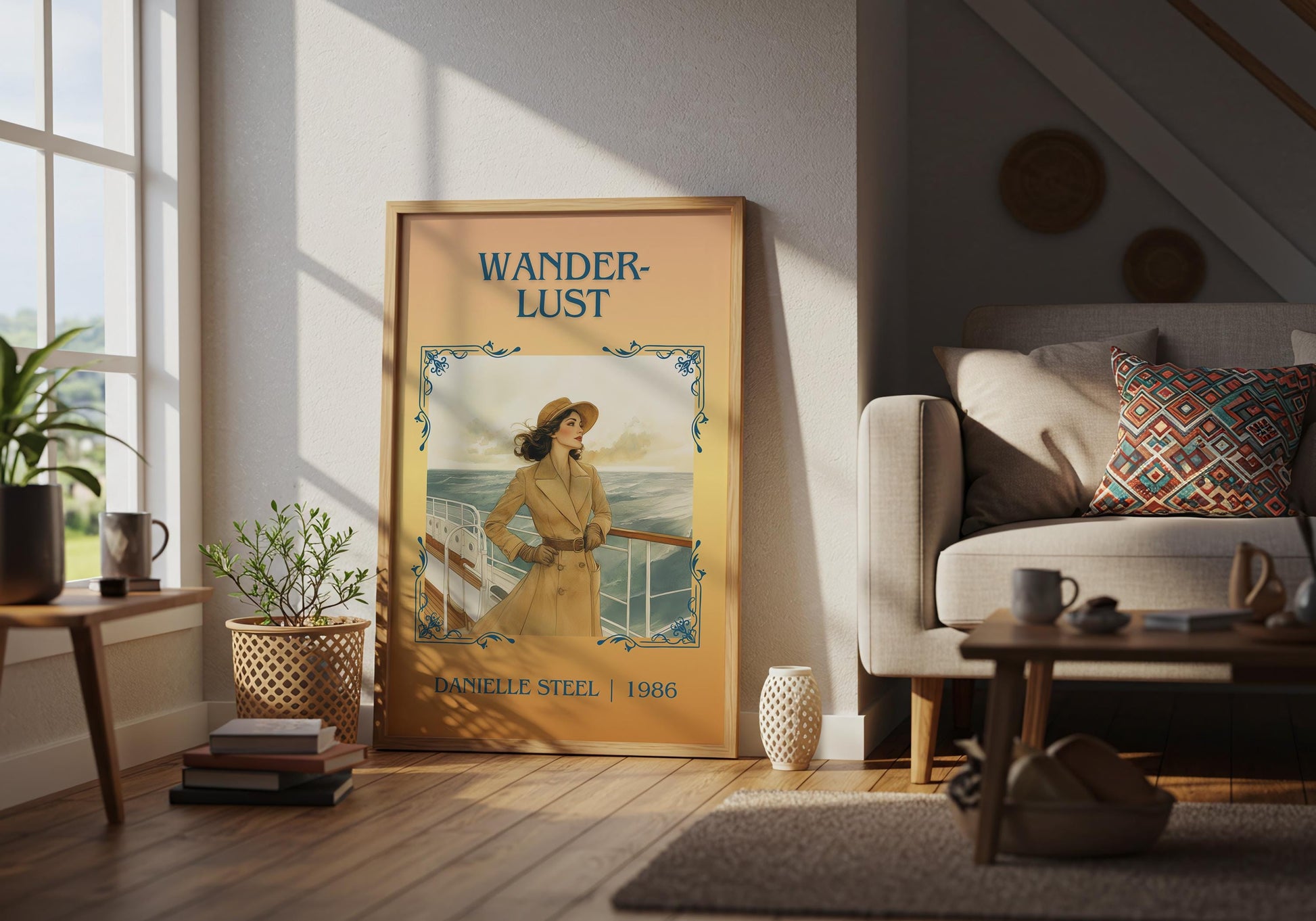 Wanderlust by Danielle Steel | Descriptive Book Poster | Minimalist