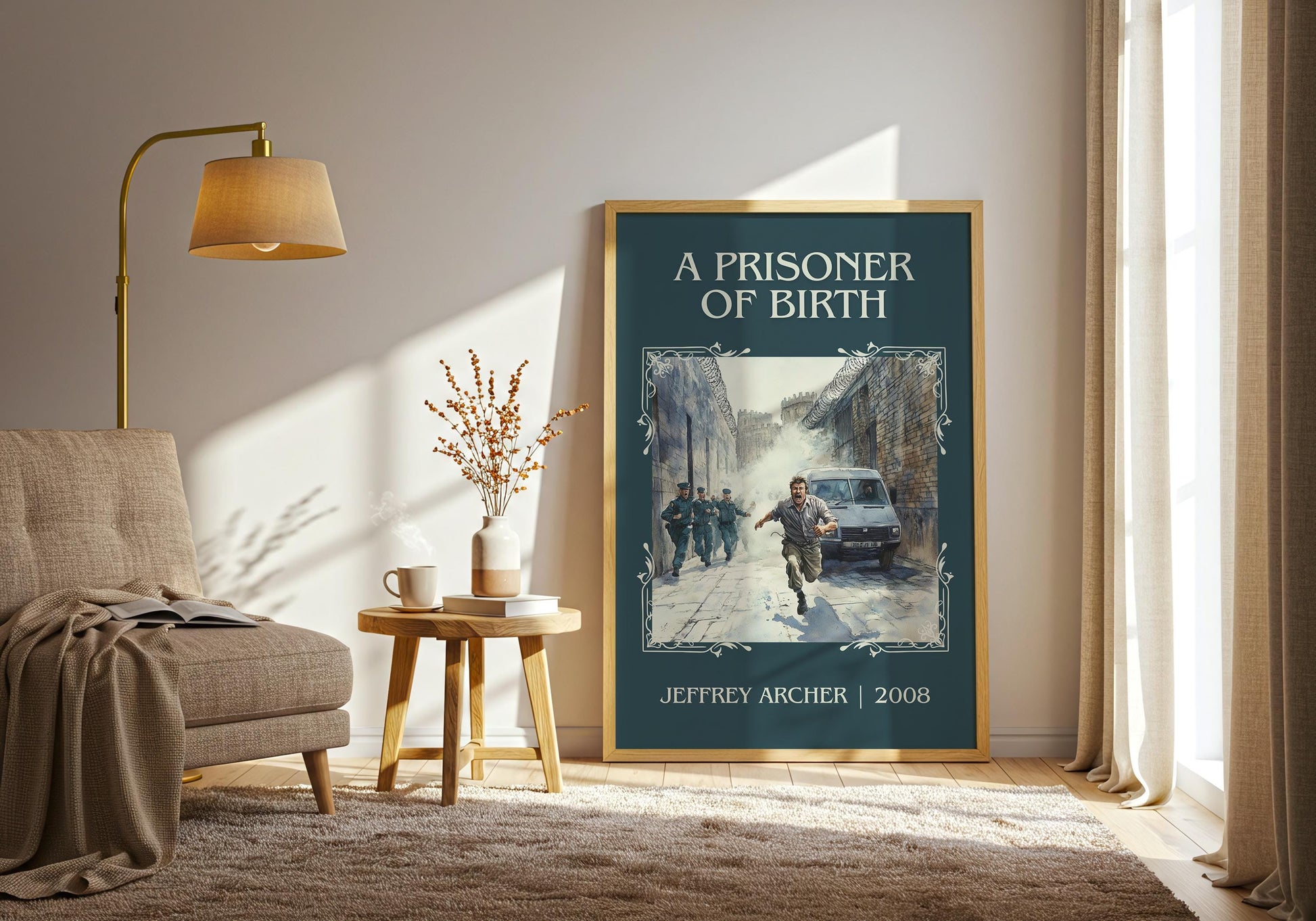 A Prisoner Of Birth by Jeffrey Archer | Descriptive Book Poster | Minimalist