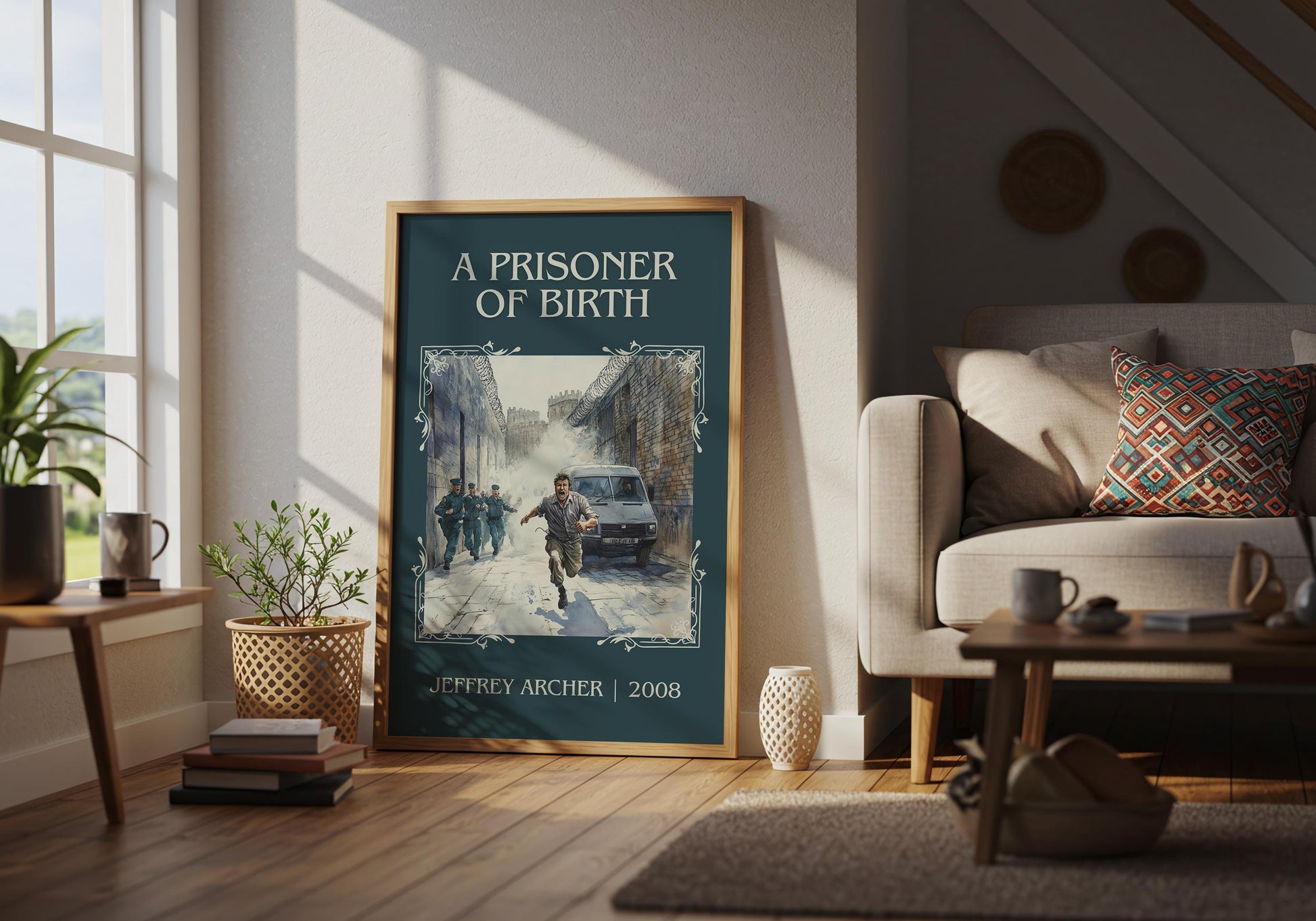 A Prisoner Of Birth by Jeffrey Archer | Descriptive Book Poster | Minimalist