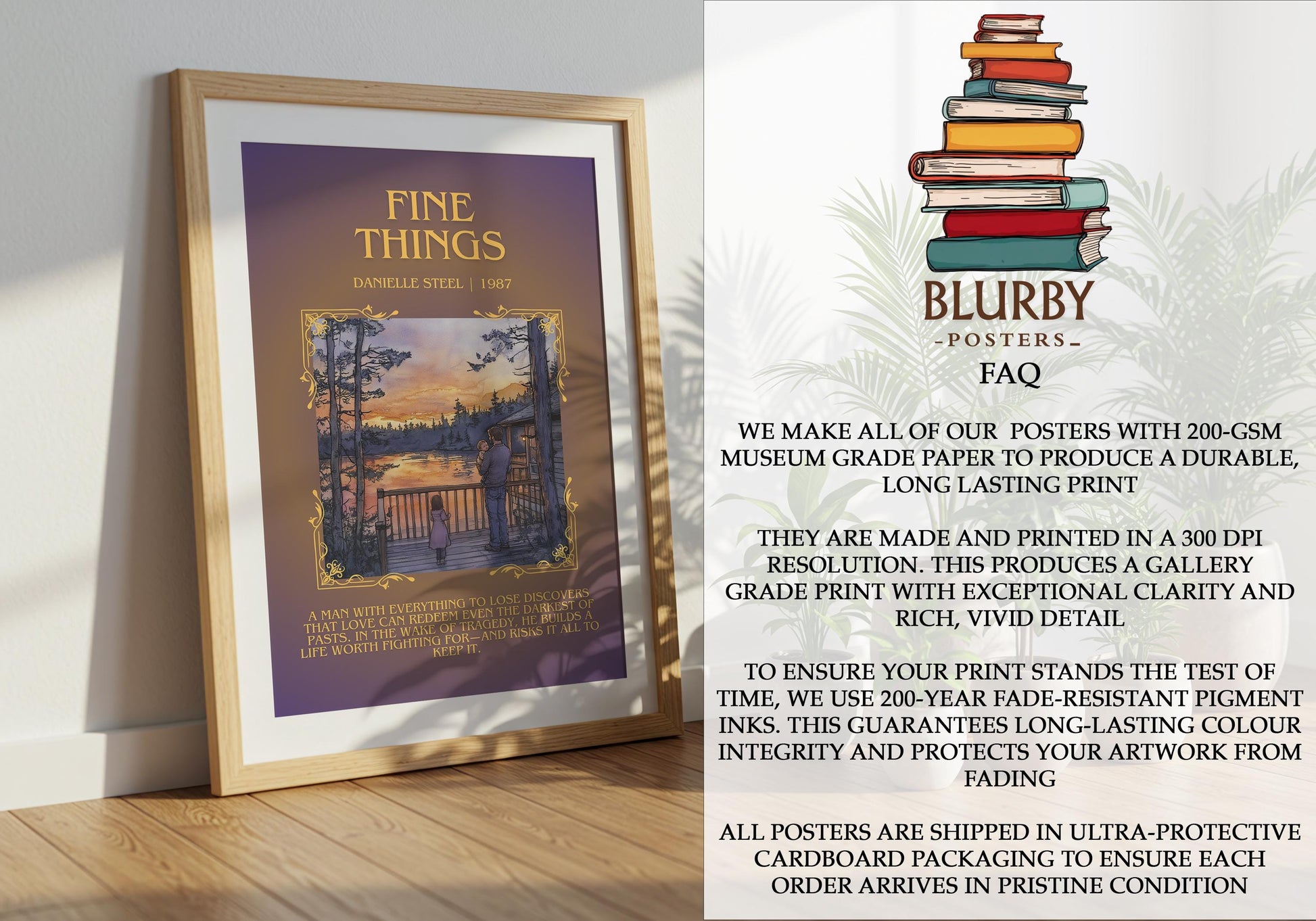 Fine Things by Danielle Steel | Descriptive Book Poster | Blurby