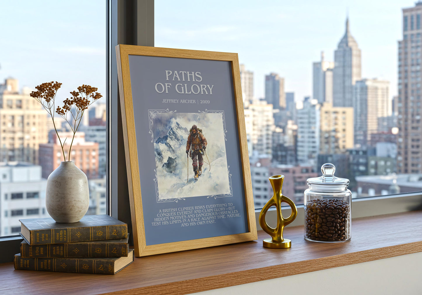 Paths Of Glory by Jeffrey Archer | Descriptive Book Poster | Blurby