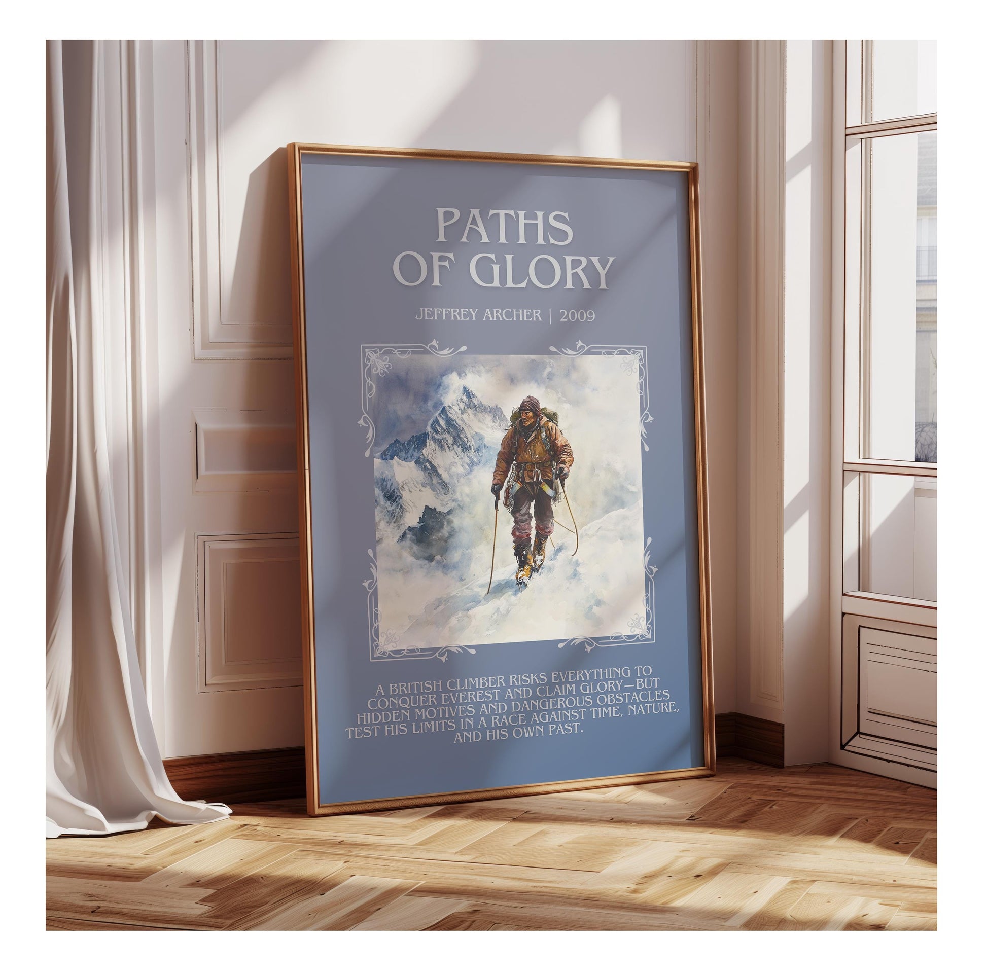 Paths Of Glory by Jeffrey Archer | Descriptive Book Poster | Blurby