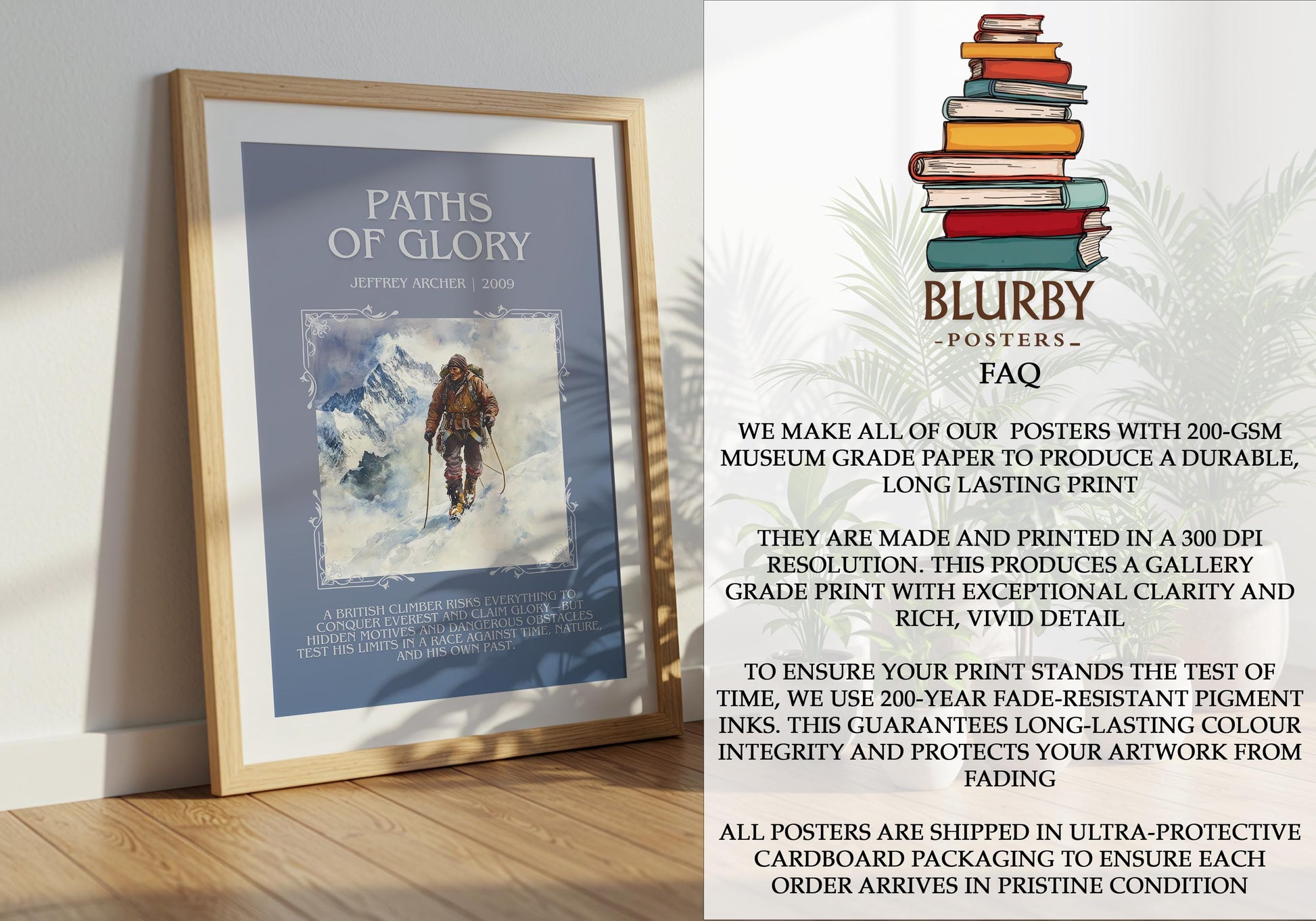 Paths Of Glory by Jeffrey Archer | Descriptive Book Poster | Blurby