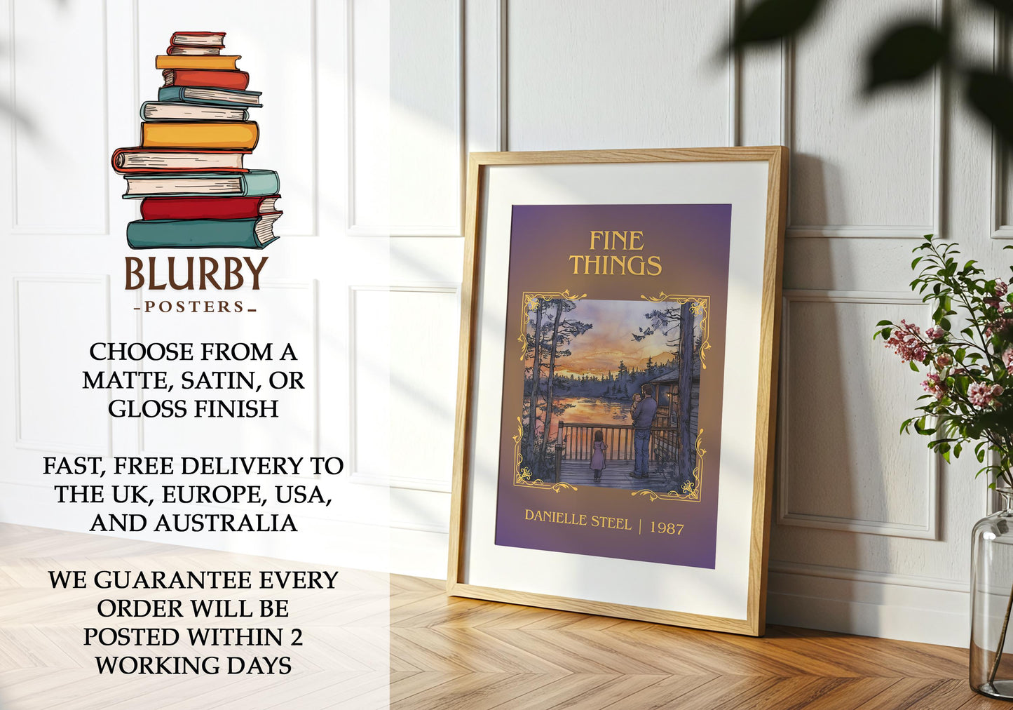 Fine Things book poster packaging – museum-quality print rolled in protective tube