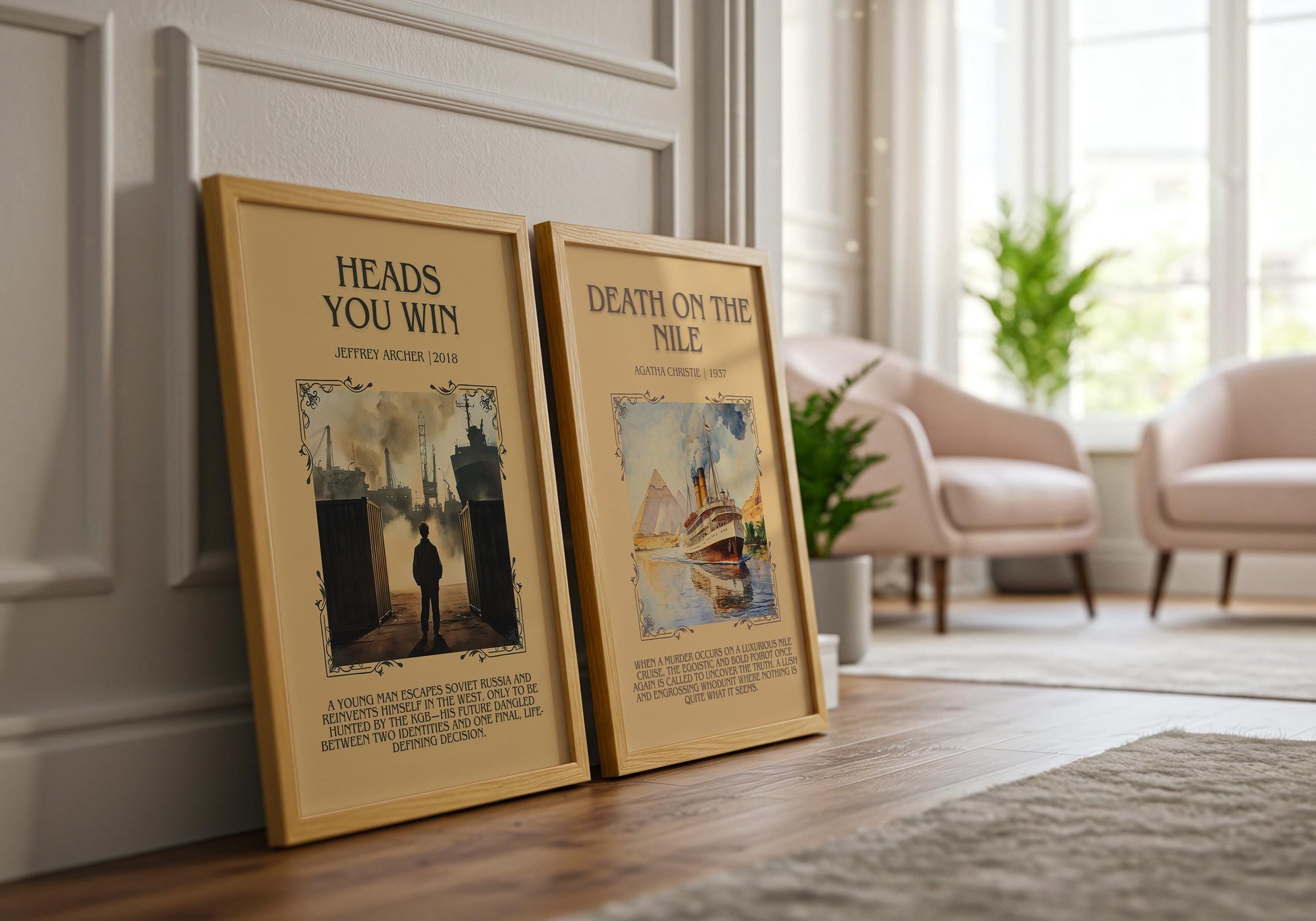 Heads You Win by Jeffrey Archer | Descriptive Book Poster | Blurby