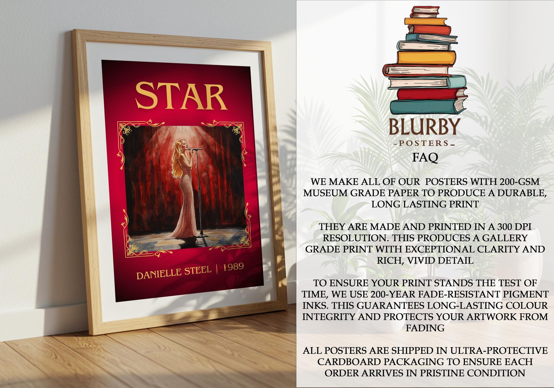 Star by Danielle Steel | Descriptive Book Poster | Minimalist